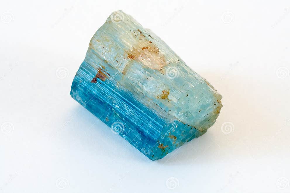 Crystal of aquamarine stock image. Image of collect, intrusion - 611225