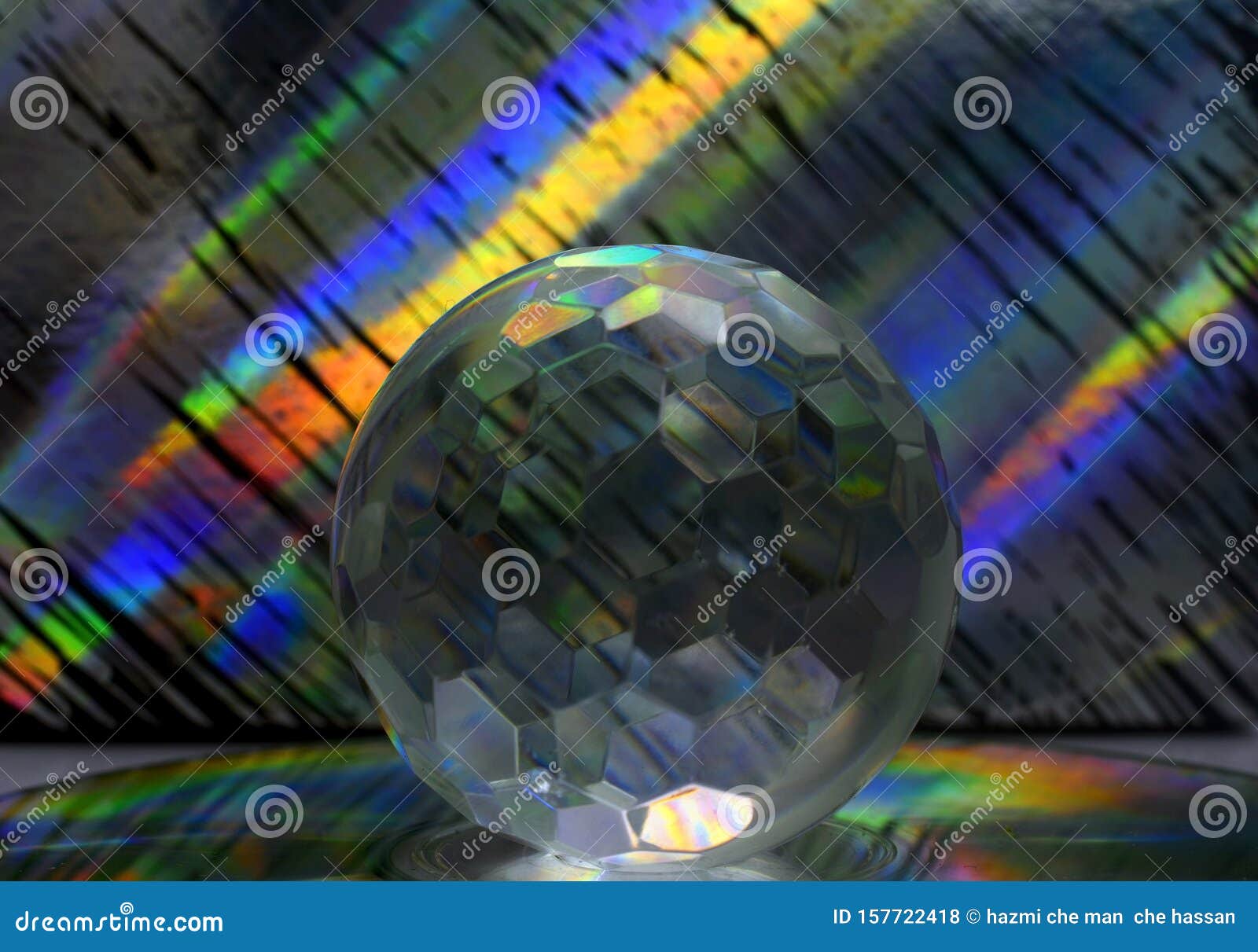 Shimmering disco ball on vibrant mosaic tiles on Craiyon