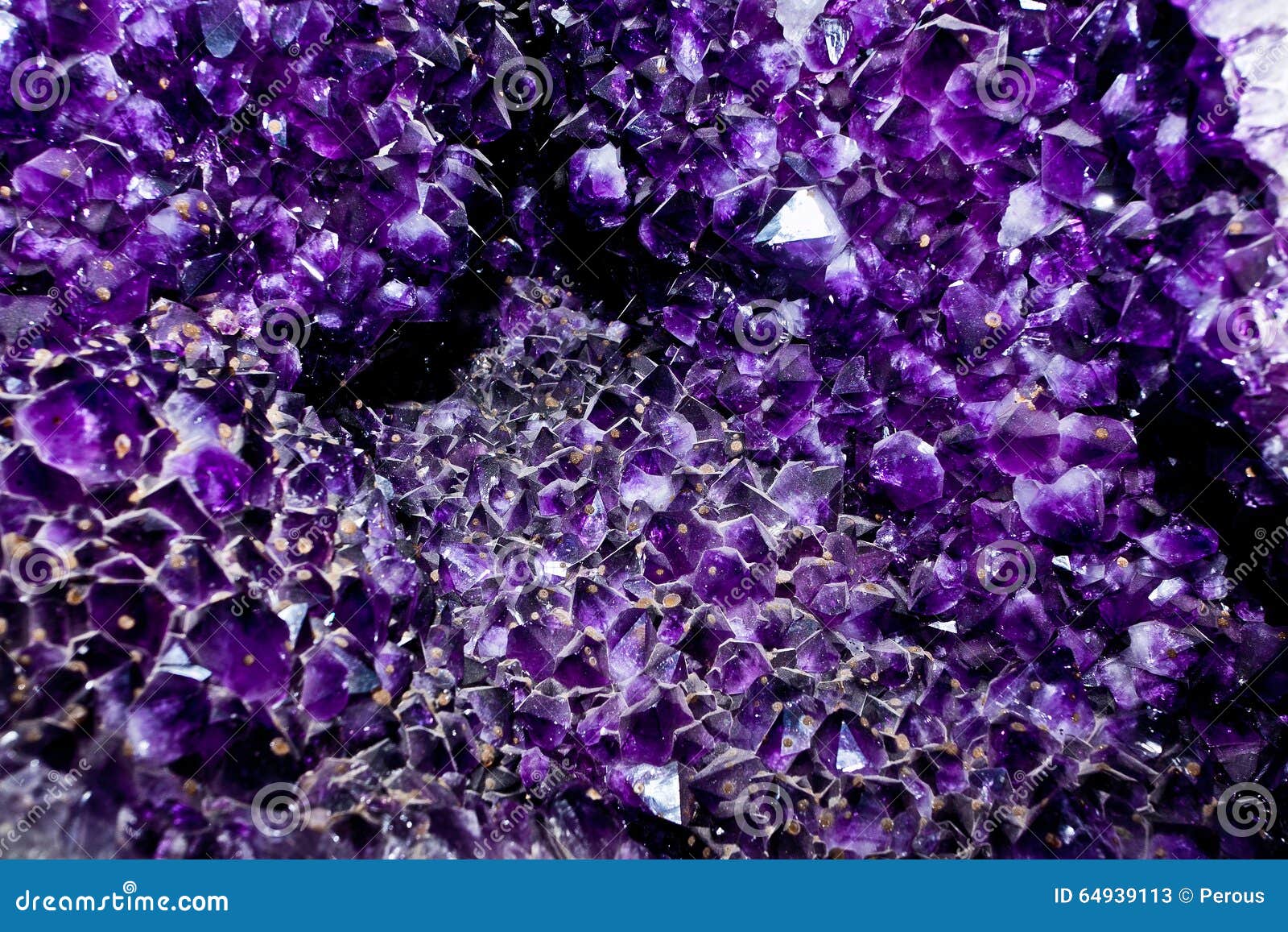 crystal facets violet