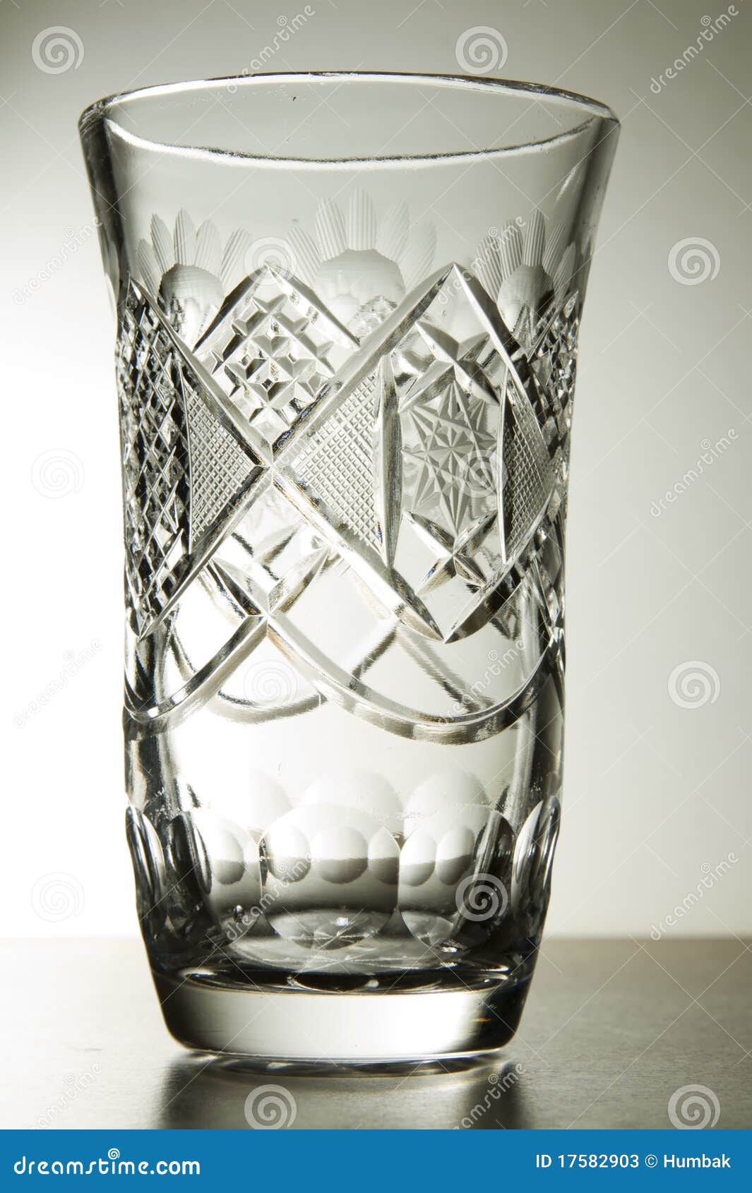 Crystal glass beaker stock image. Image of drink, engraved 17582903