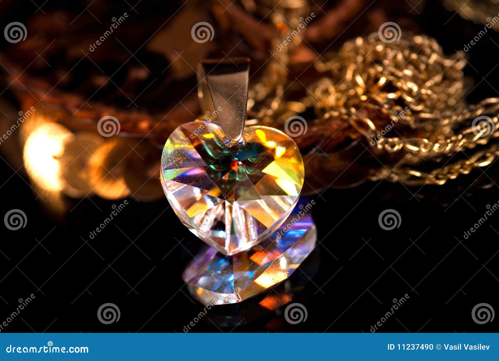 Crystal heart stock photo. Image of fine, object, love 11237490