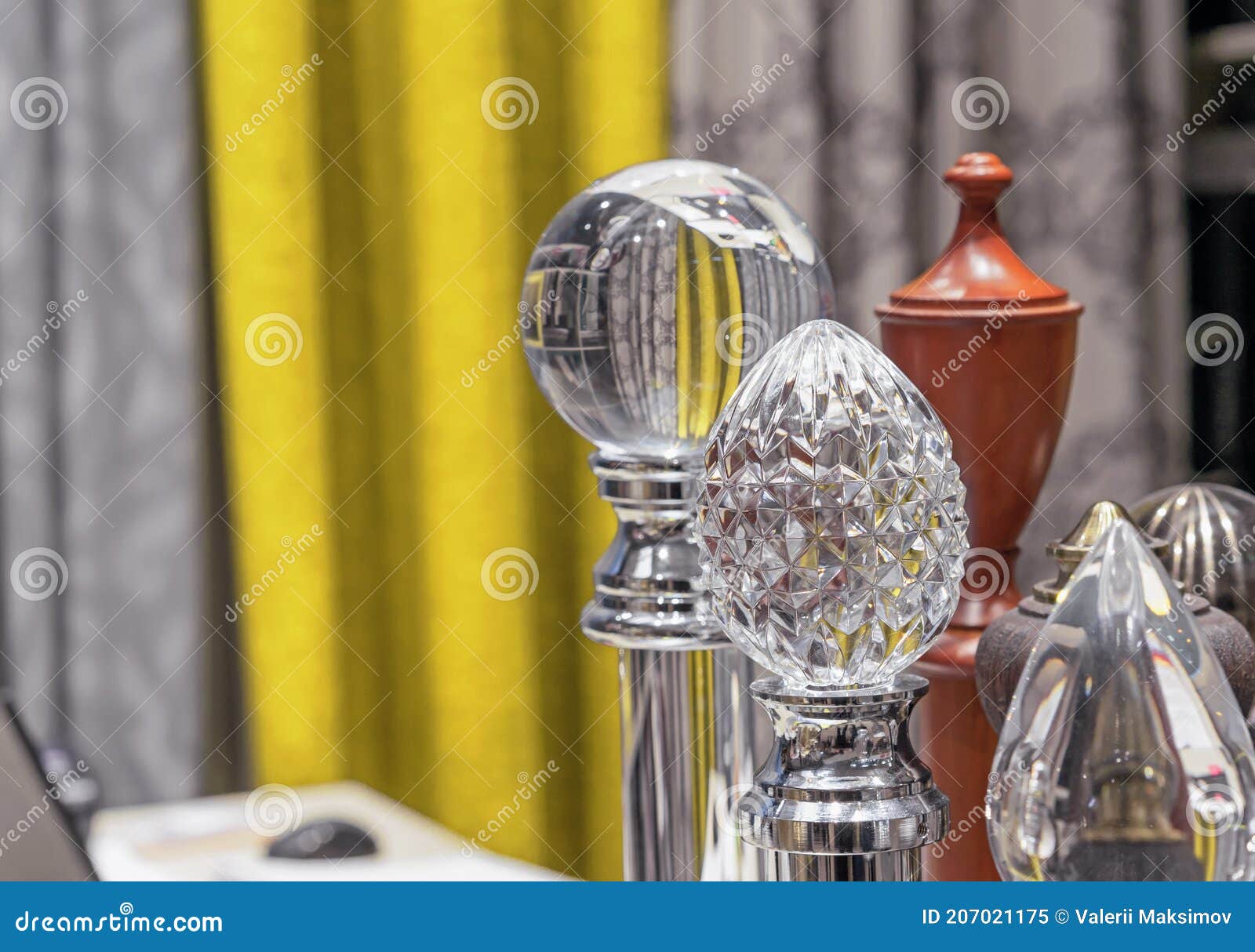 Crystal Knobs. Glass Round Knobs Stock Image Image of glass, knobs