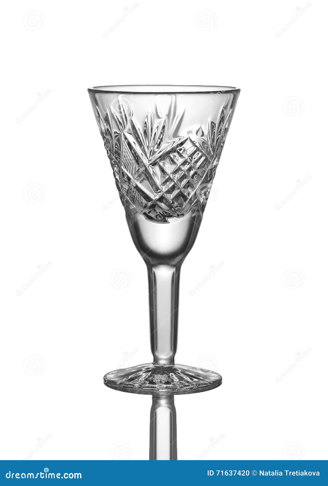 Crystal little glass. stock photo. Image of dose, cold 71637420