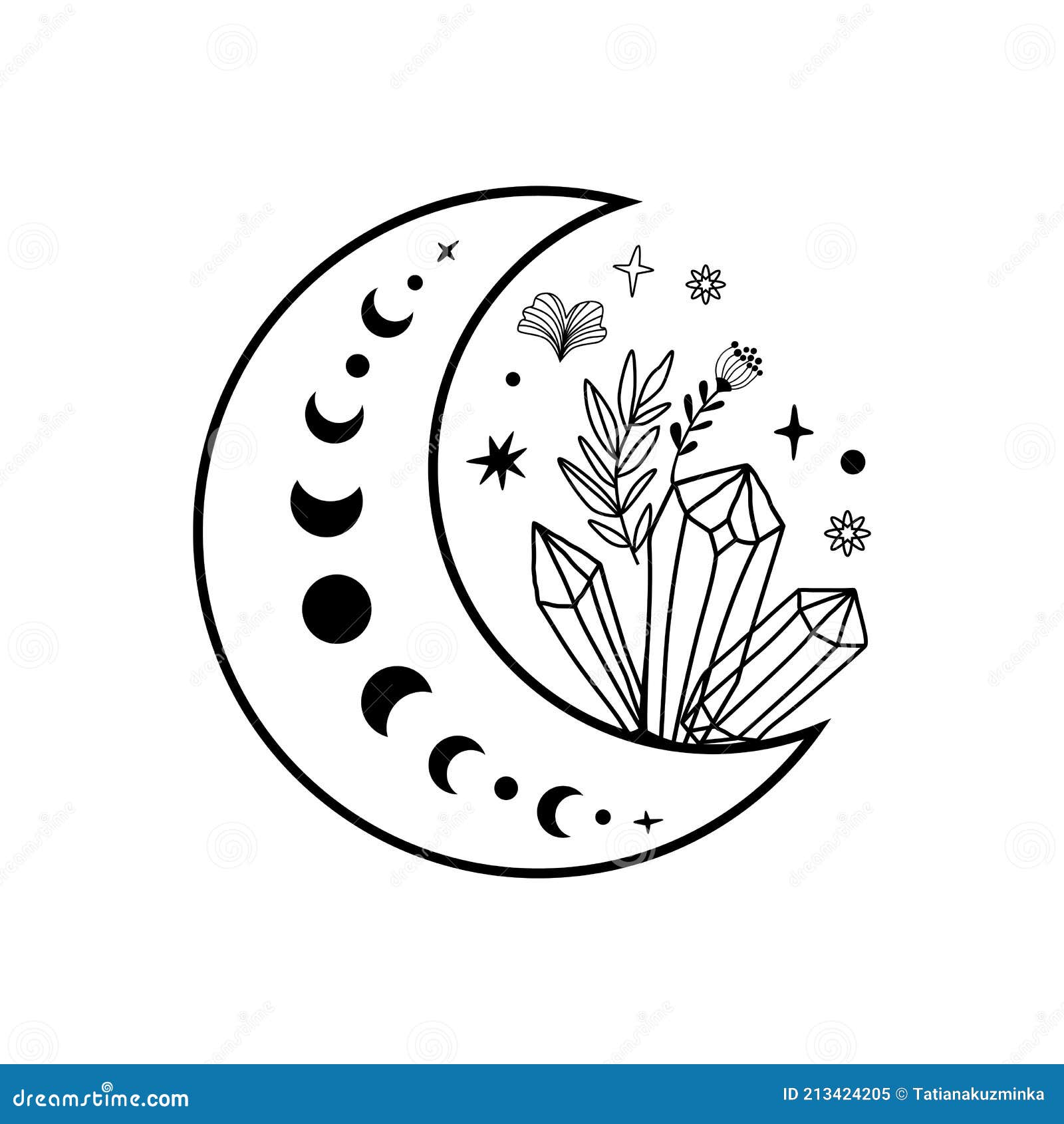 21244 Moon Tattoo Stock Photos and Images  123RF