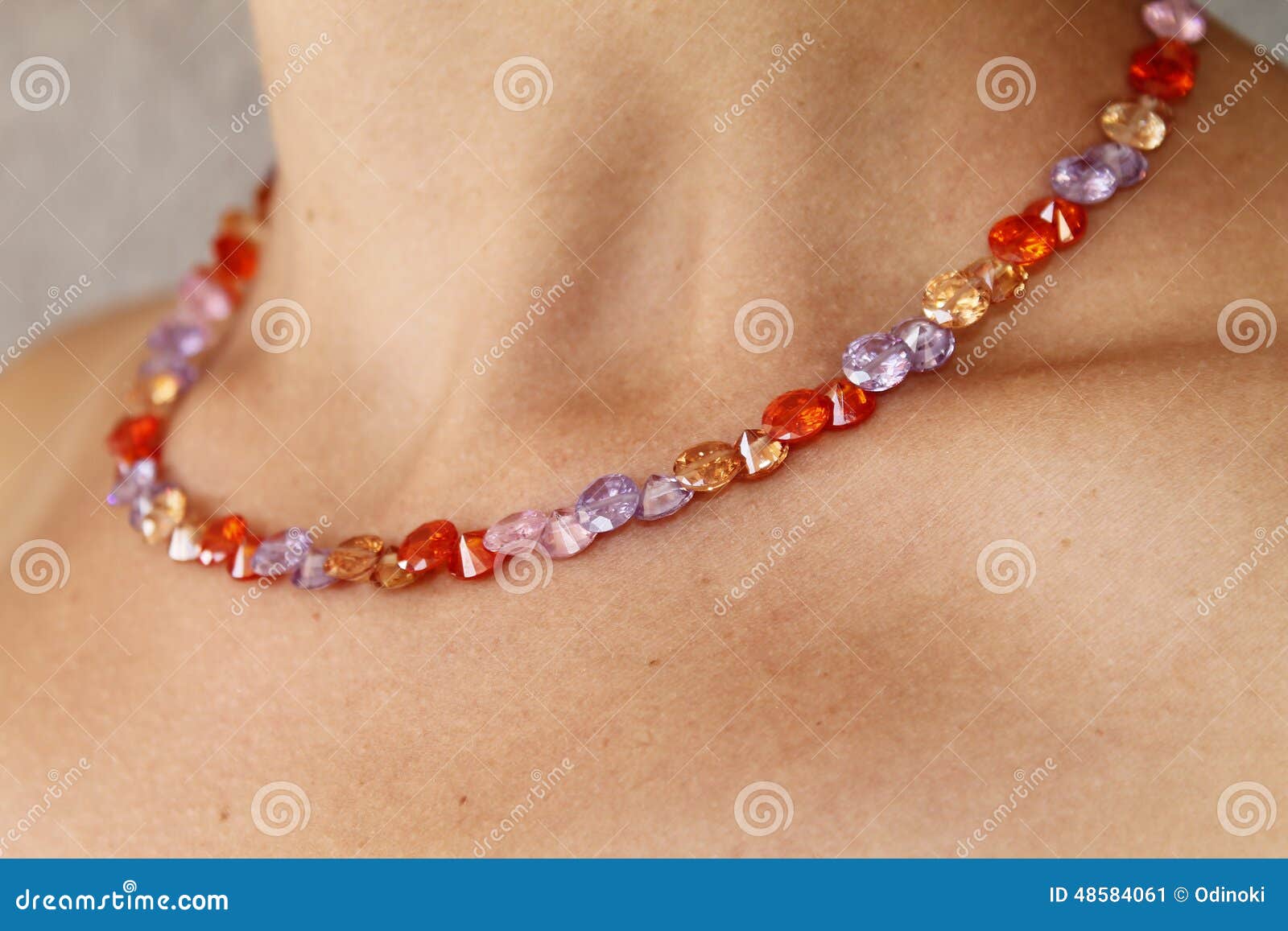 Crystal necklace stock image. Image of luxe, glamor, bead 48584061