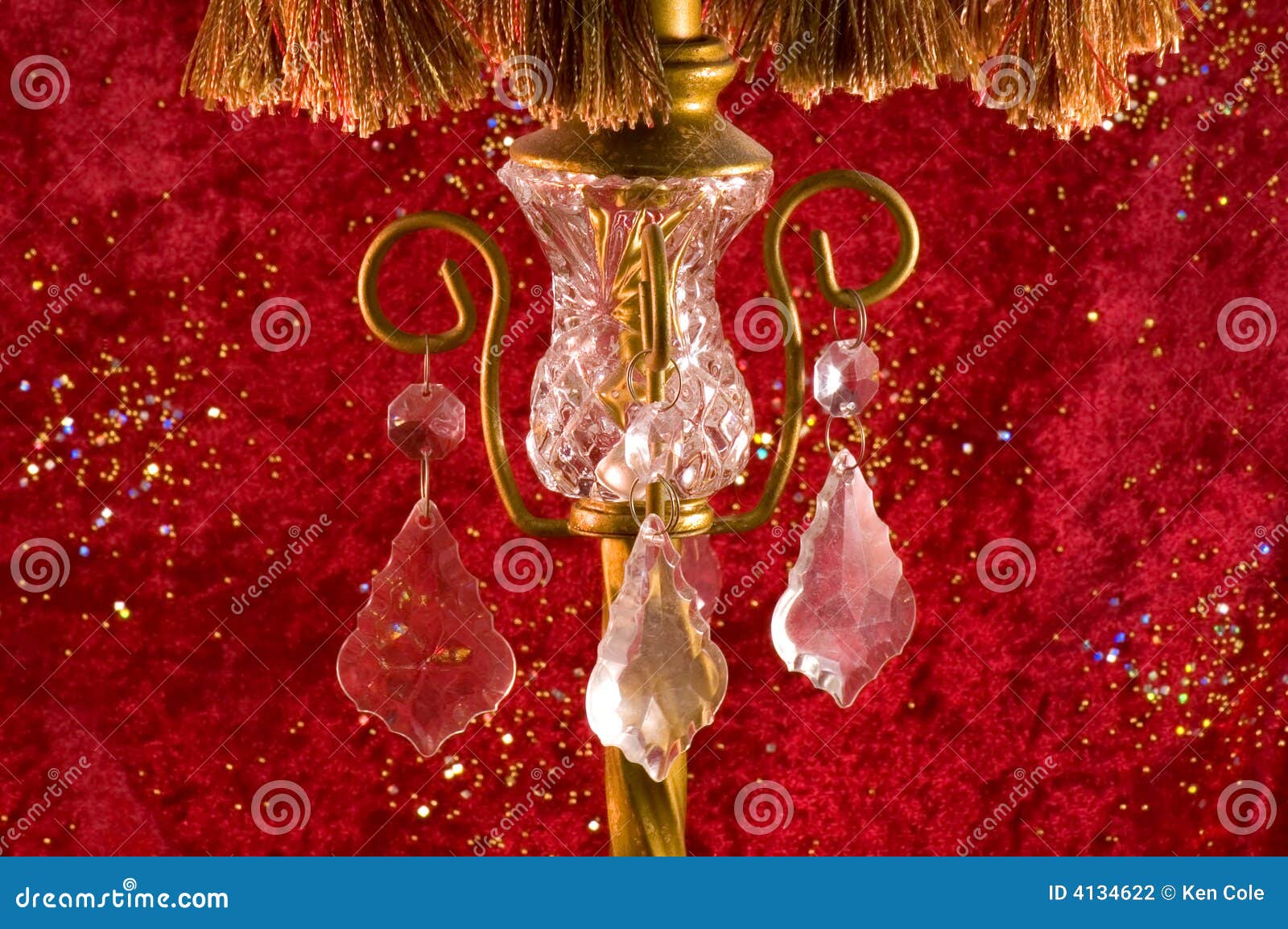 Crystal On Old Victorian Lamp Stock Photo Image of crystals, clear 4134622