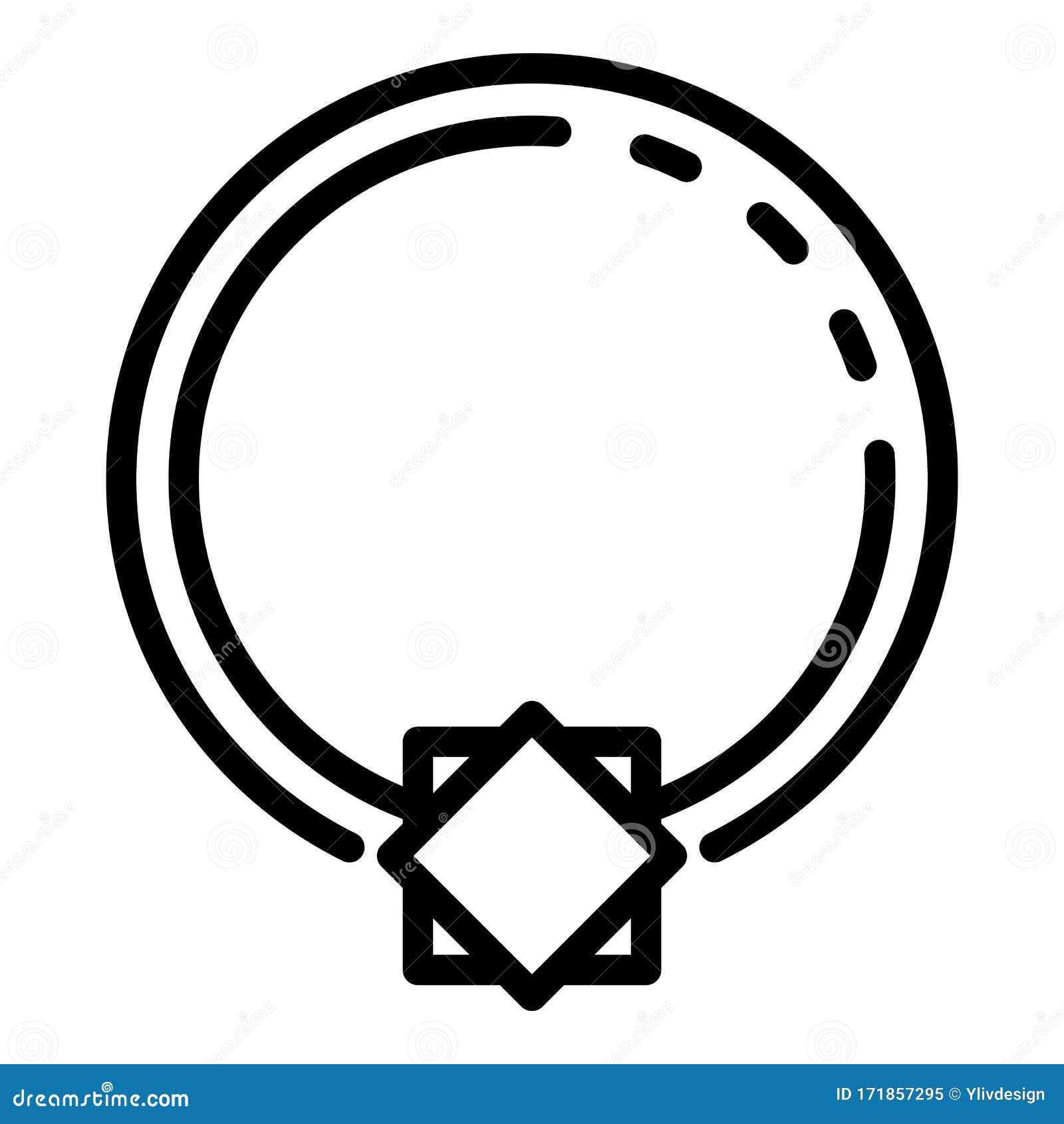 Crystal Ring Piercing Icon, Outline Style Stock Vector - Illustration ...