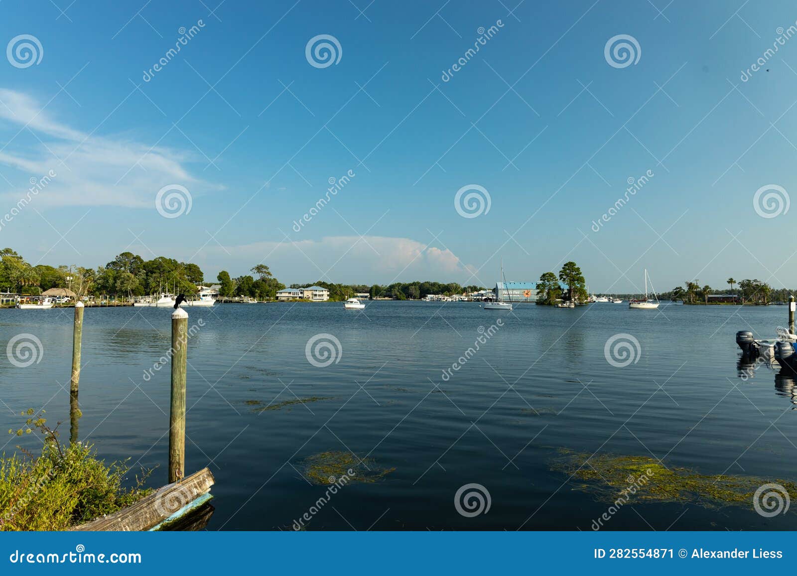 Crystal River Lake and Harbor Stock Image Image of harbour, evening