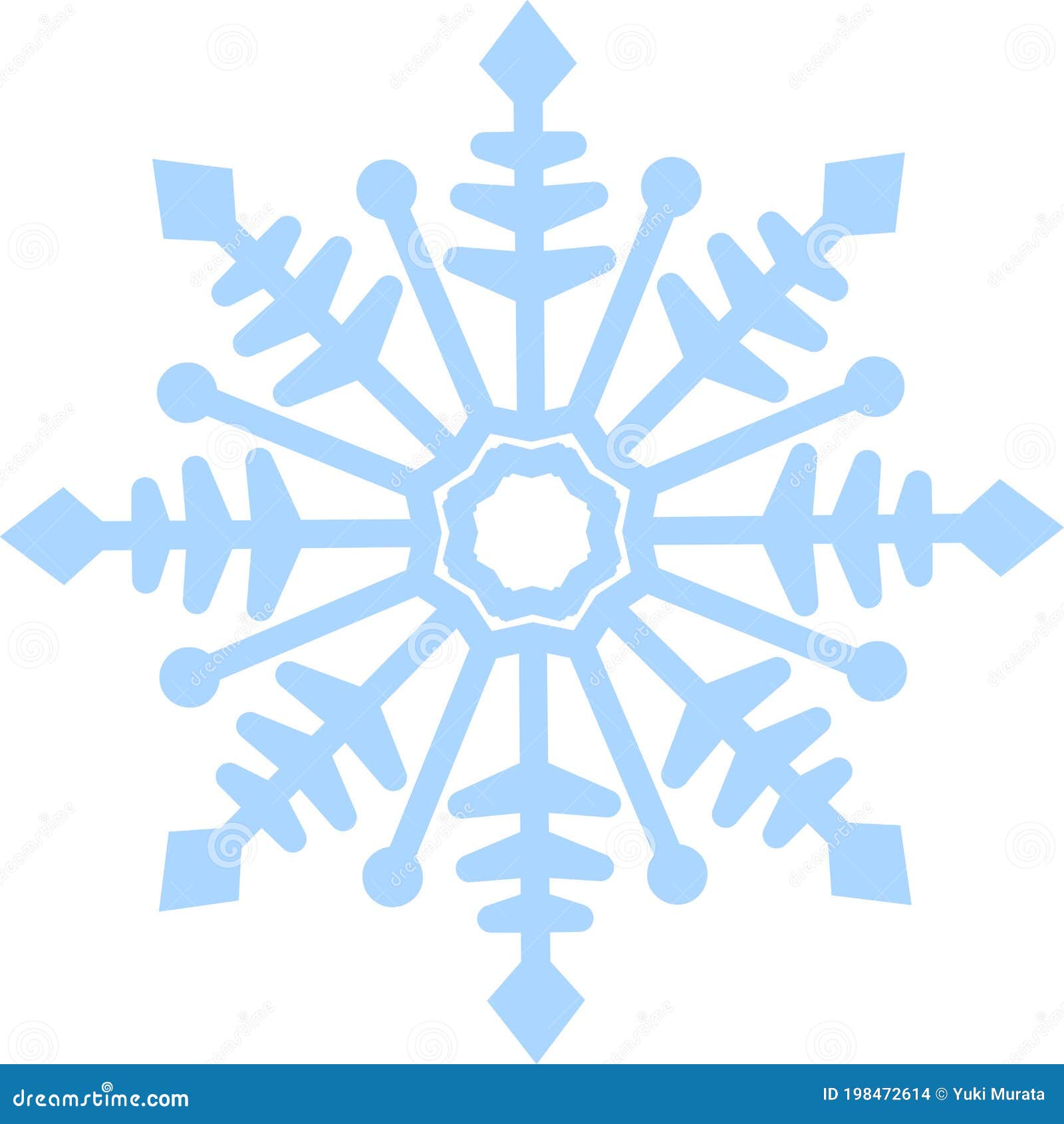 Crystal of snow stock vector. Illustration of snowy 198472614
