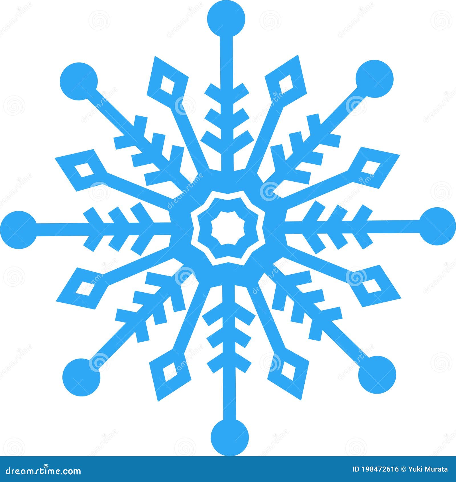 Crystal of snow stock vector. Illustration of february 198472616