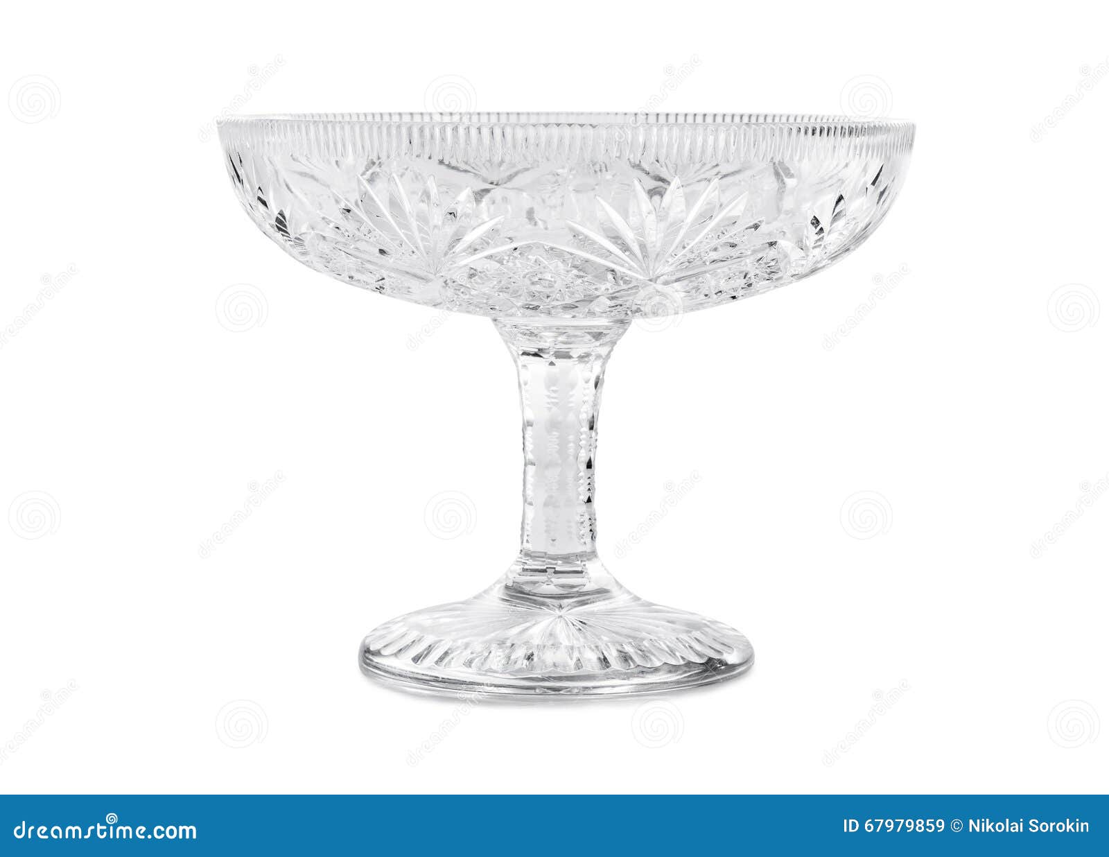 Crystal vase for fruits stock image. Image of decorative 67979859