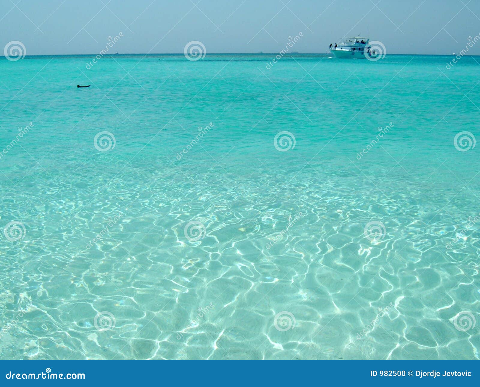 Crystal water stock photo. Image of crystal, blue, boat 982500