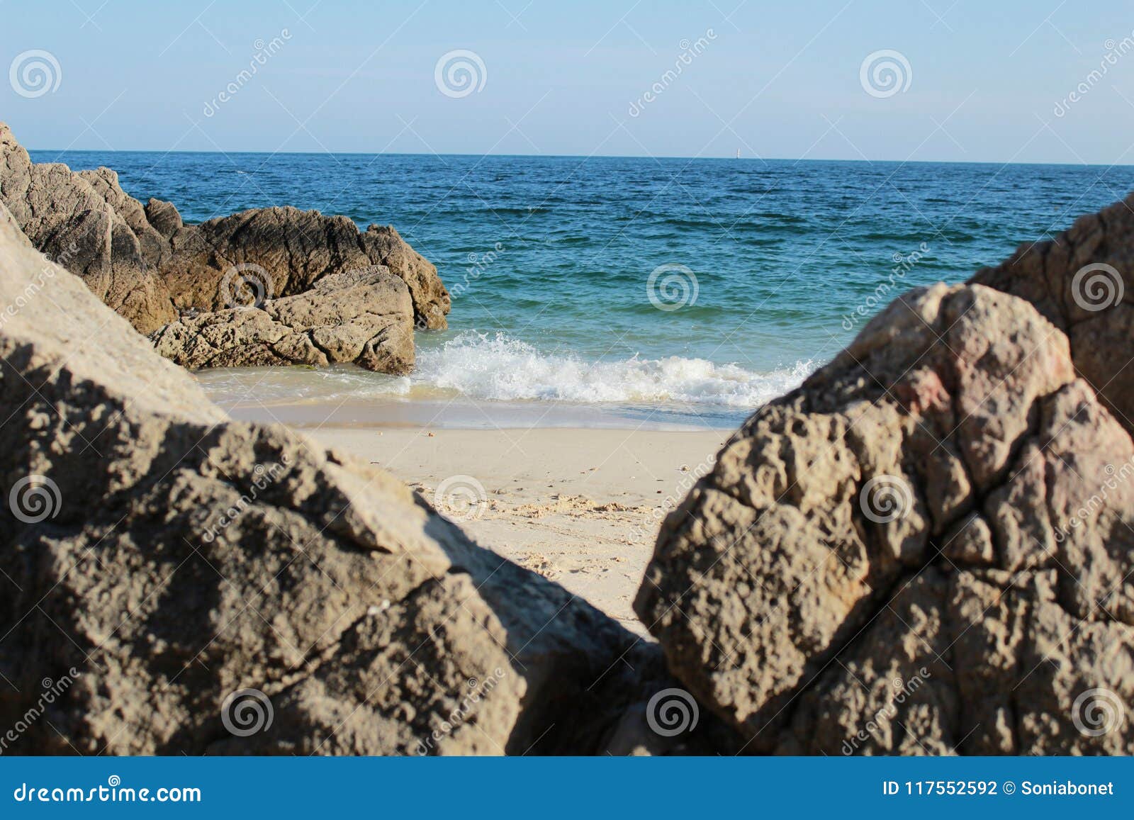 crystalline waters and rock textures of galapinhos beach