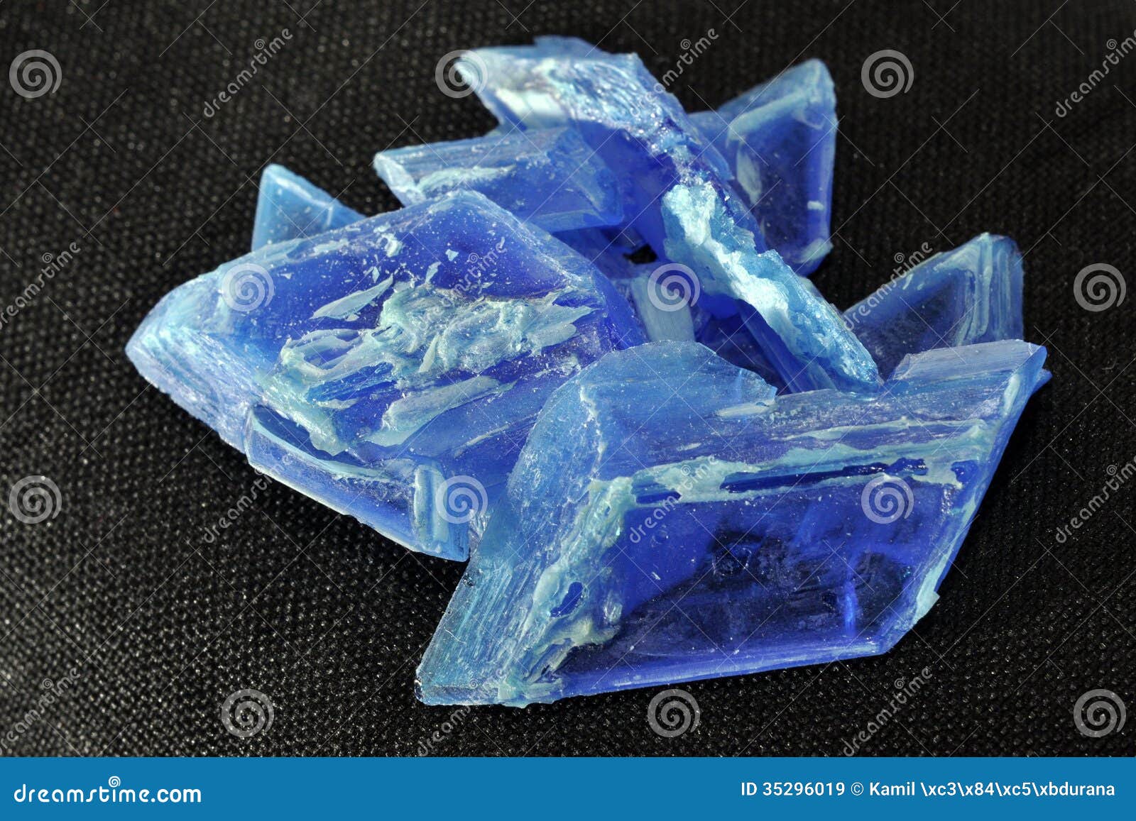 Crystals of copper vitriol stock image. Image of chalcanthite 35296019