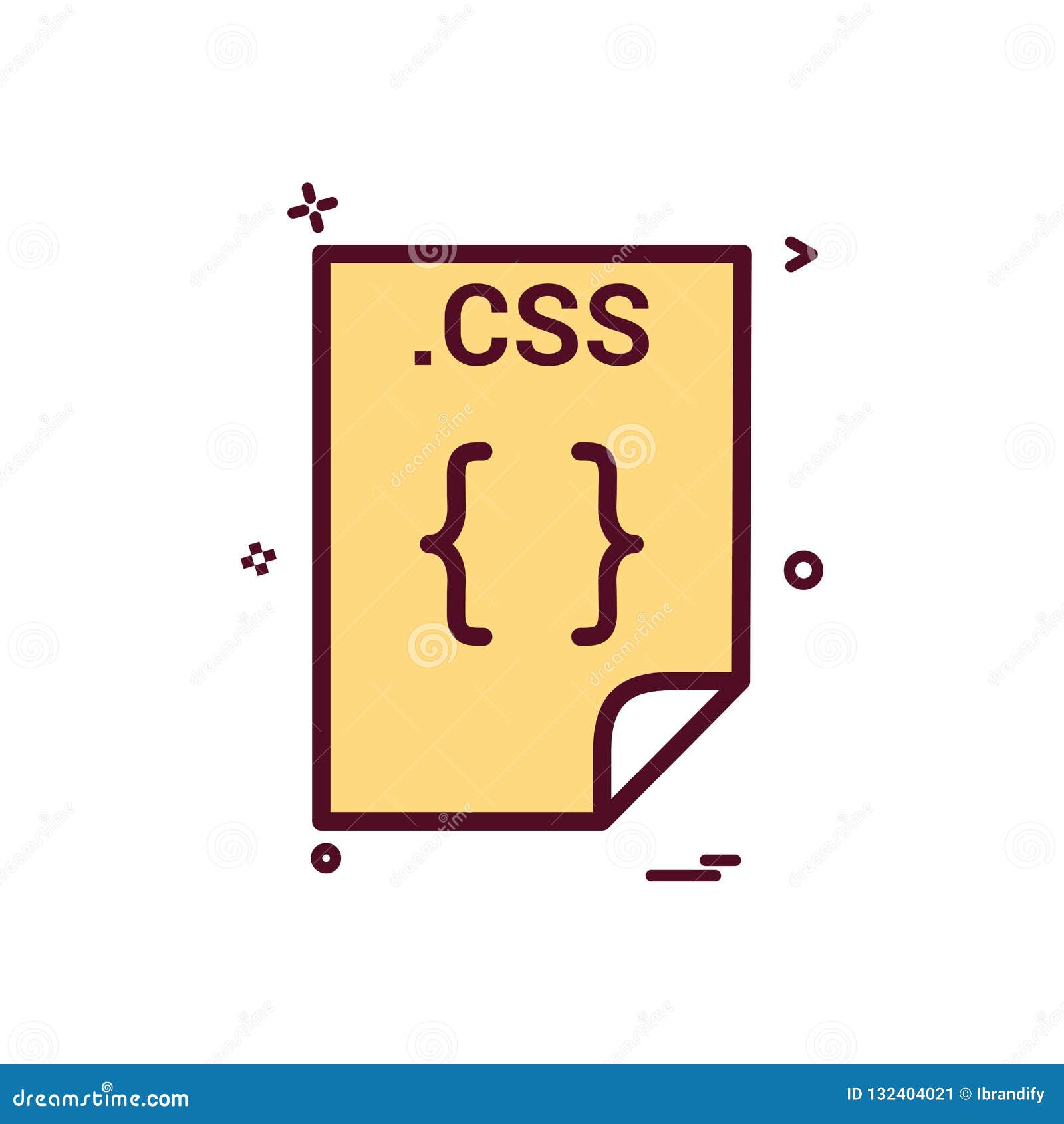 Css Application Download File Files Format Icon Vector Design Stock ...