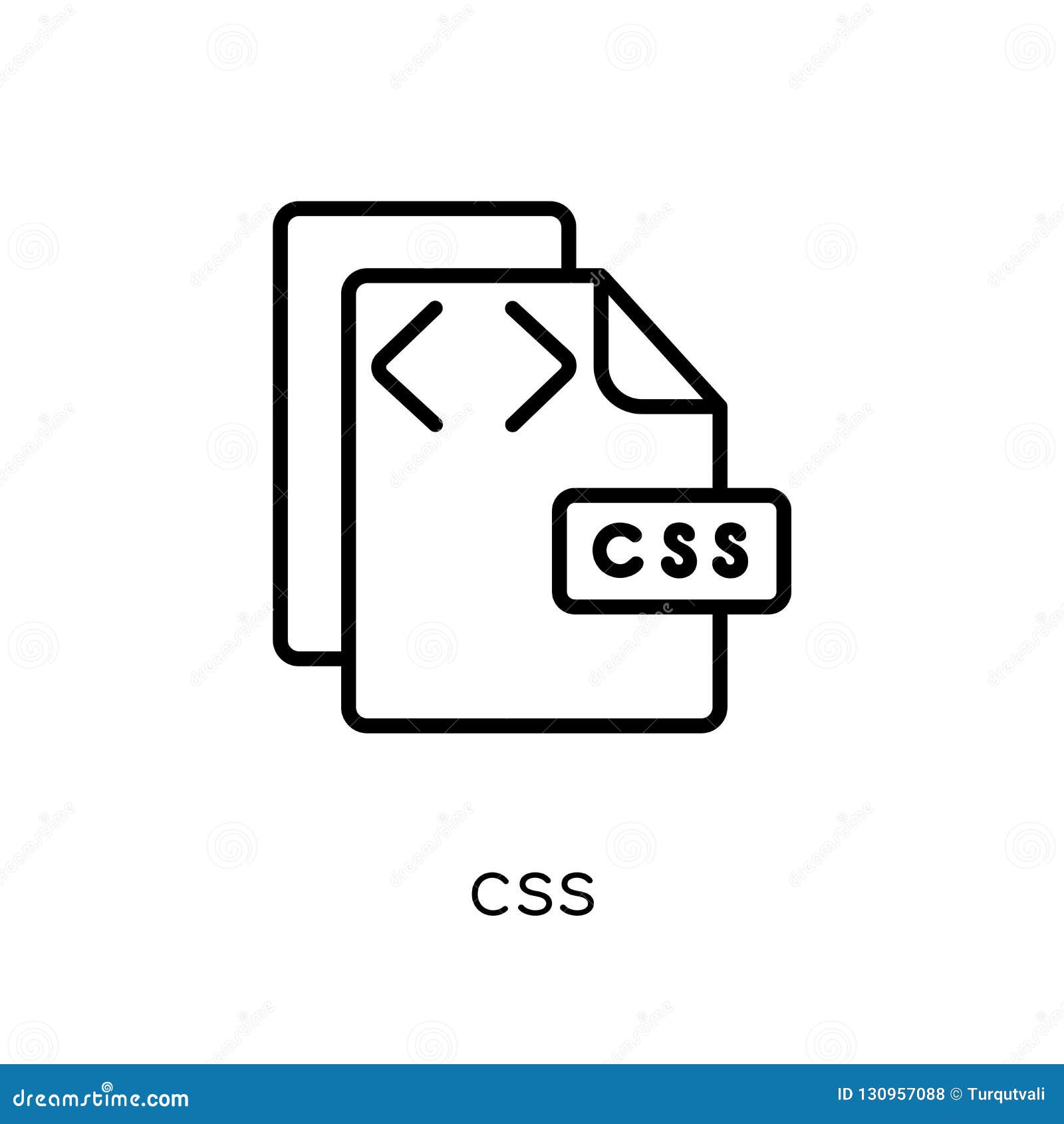 Download Css Icon. Trendy Modern Flat Linear Vector Css Icon On ...