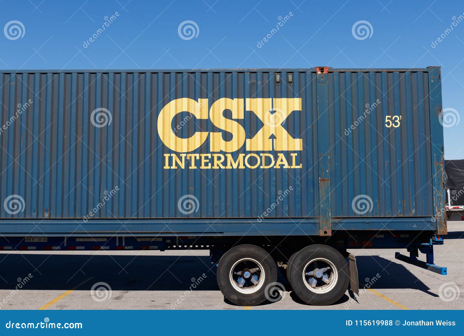 Lafayette - Circa April 2018: CSX Intermodal Truck. CSX Intermodal ...