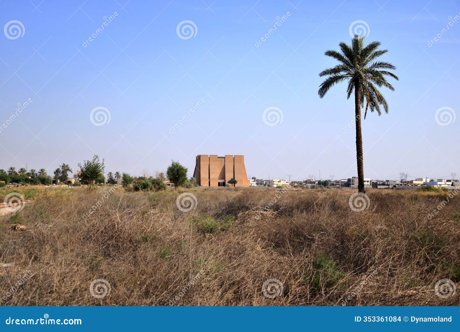 ctesiphon near baghdad, bagdad, iraq, building in opposite of the ktesifon palace or tak-ÃÂ± kisra - taq kasra, was used as a