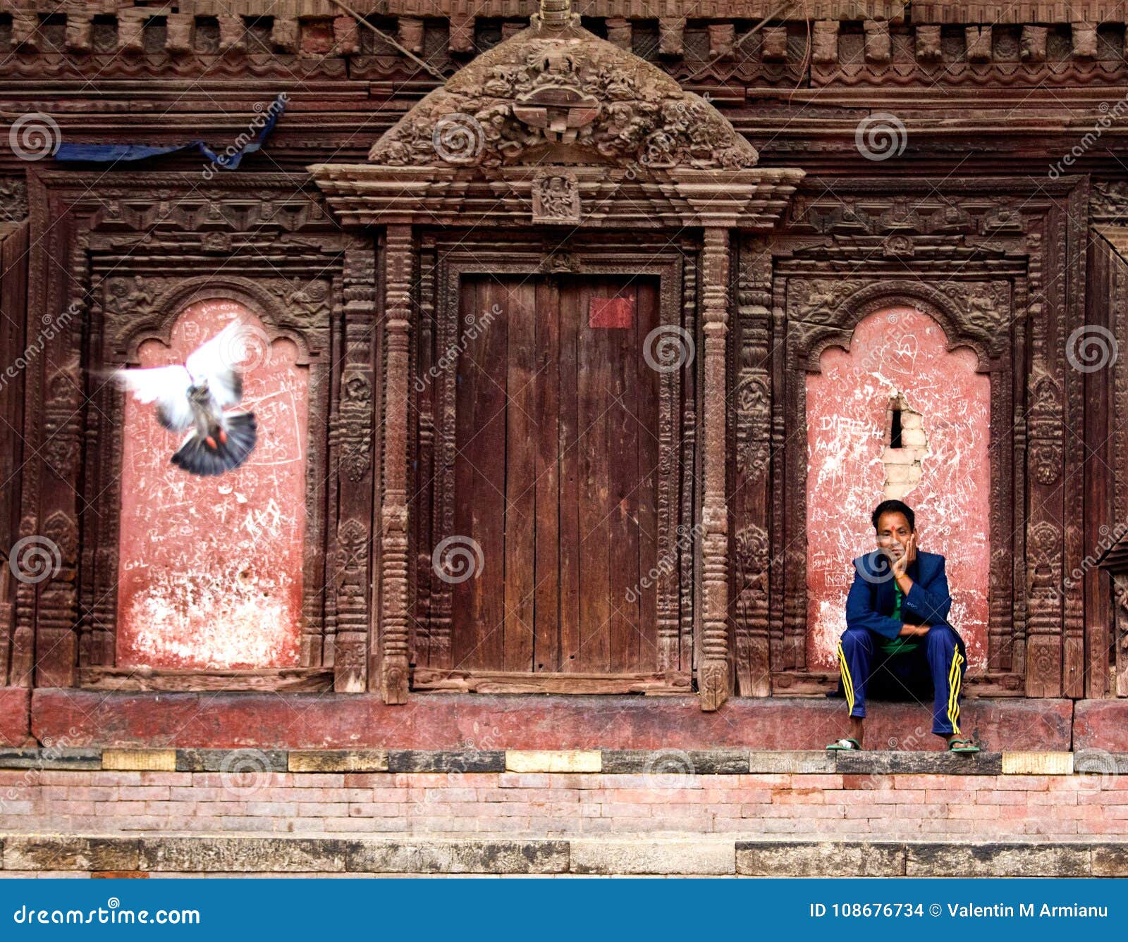 Cuadrado De Katmandu Durbar, Nepal Imagen de archivo editorial Imagen