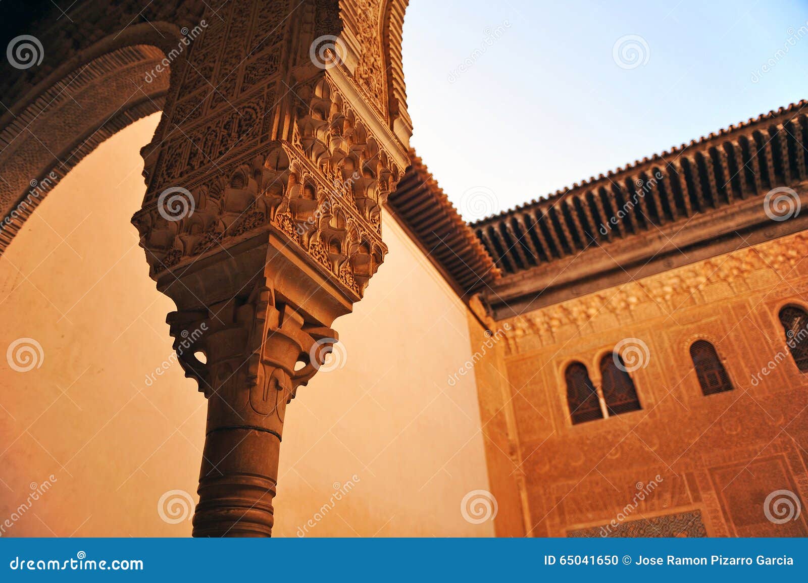 cuarto dorado, alhambra palace in granada, spain