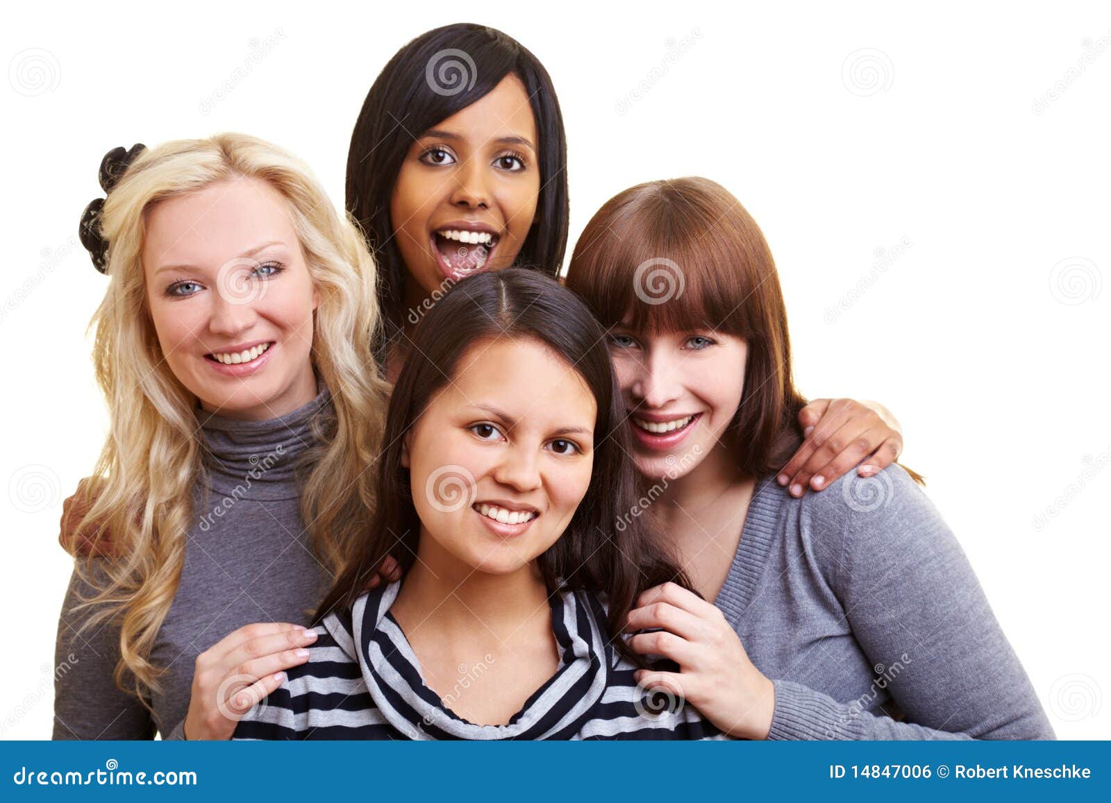 Cuatro Mujeres En Personas Imagen de archivo libre de regalías - Imagen