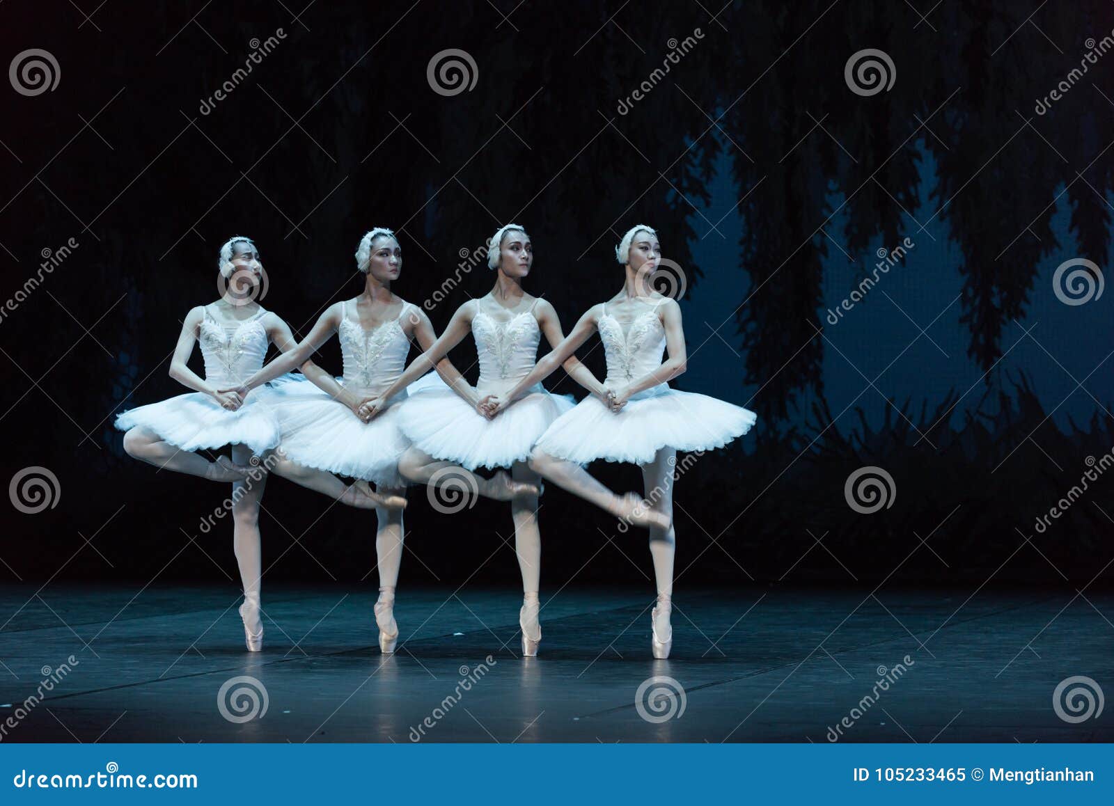 Cuatro Lago Cisne-ballet Imagen editorial - Imagen traje, famoso: 105233465