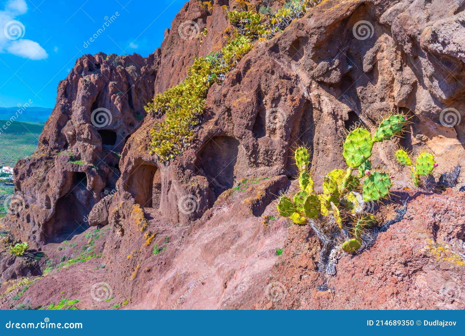 cuatro puertas archealogical site at gran canaria, canary islands, spain