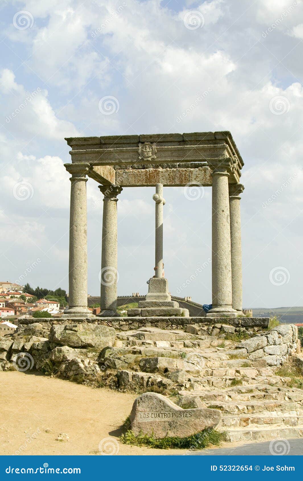 cuatros postes (four pillars or posts), avila spain, an old castilian spanish village