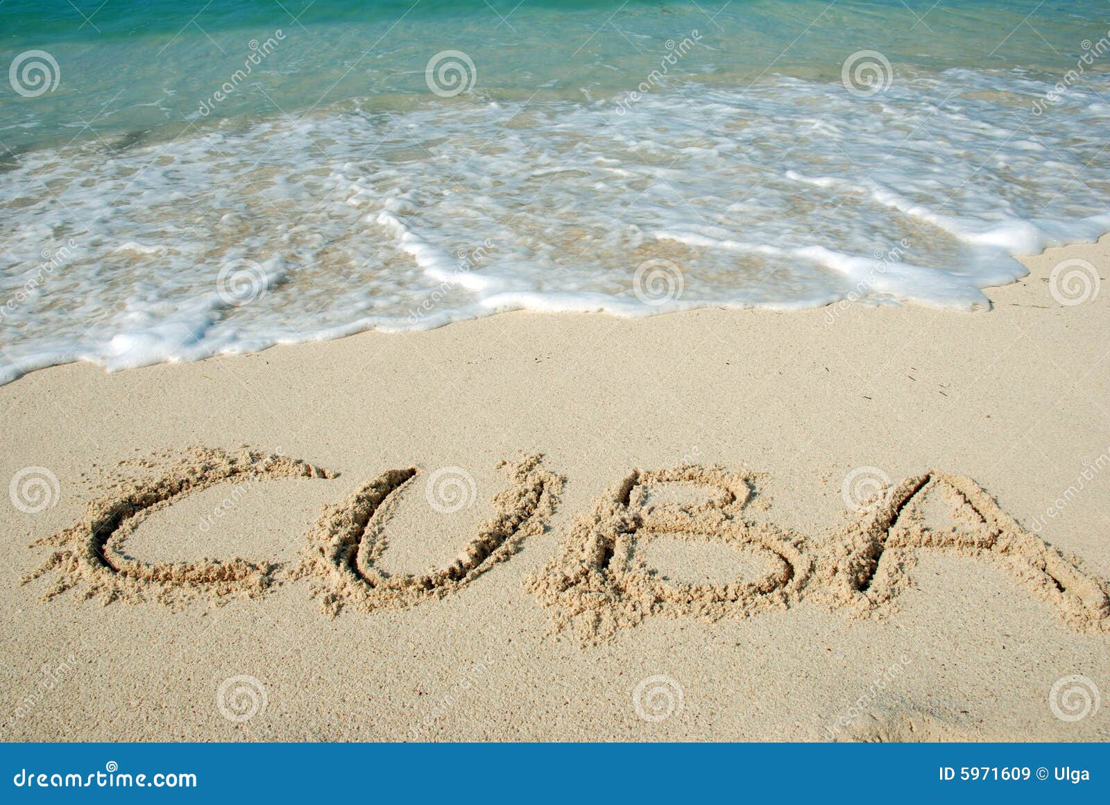 Cuba Beach Stock Image Image Of Letters Tropic Beach