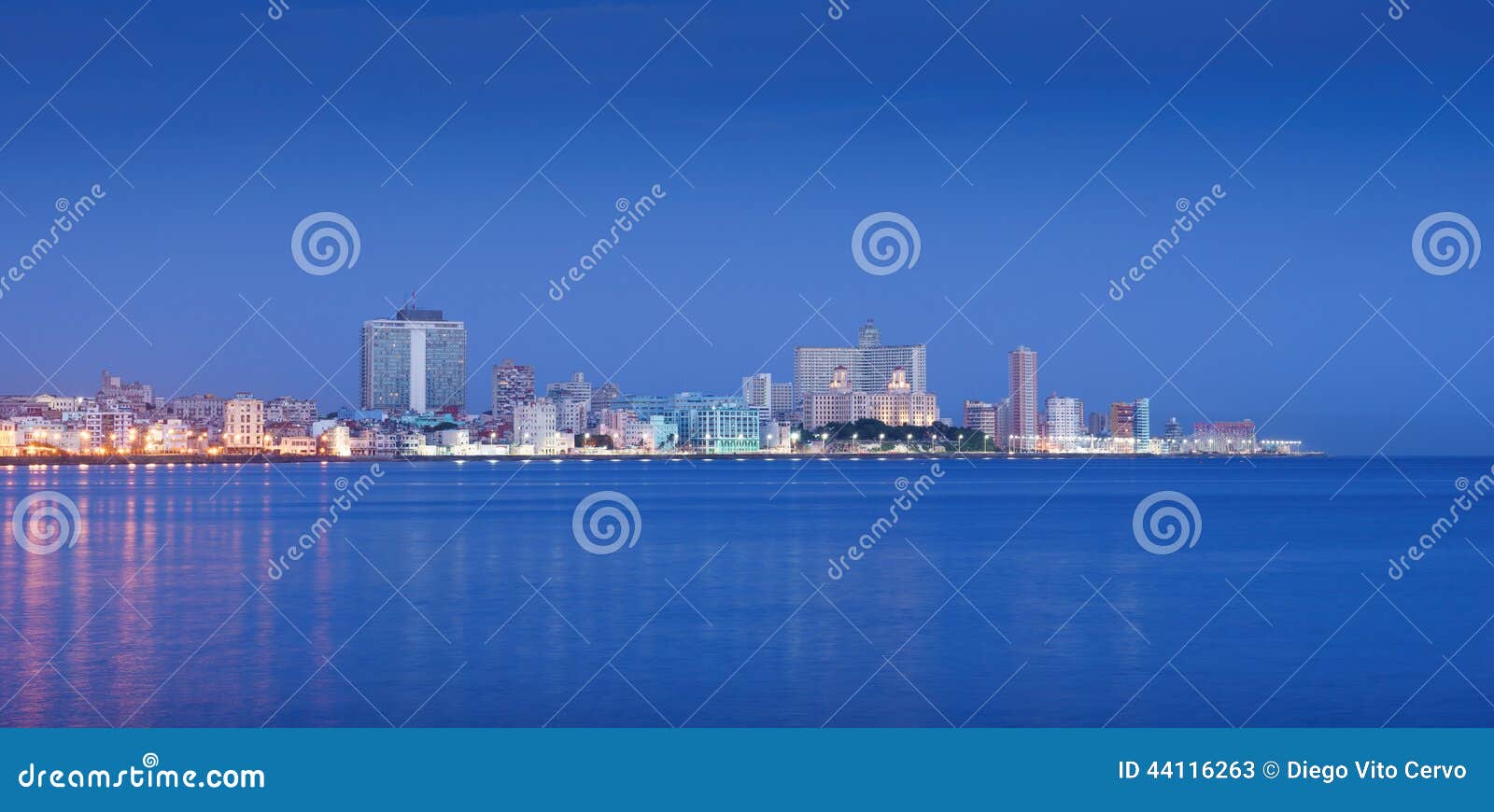 cuba, caribbean sea, la habana, havana, skyline at morning