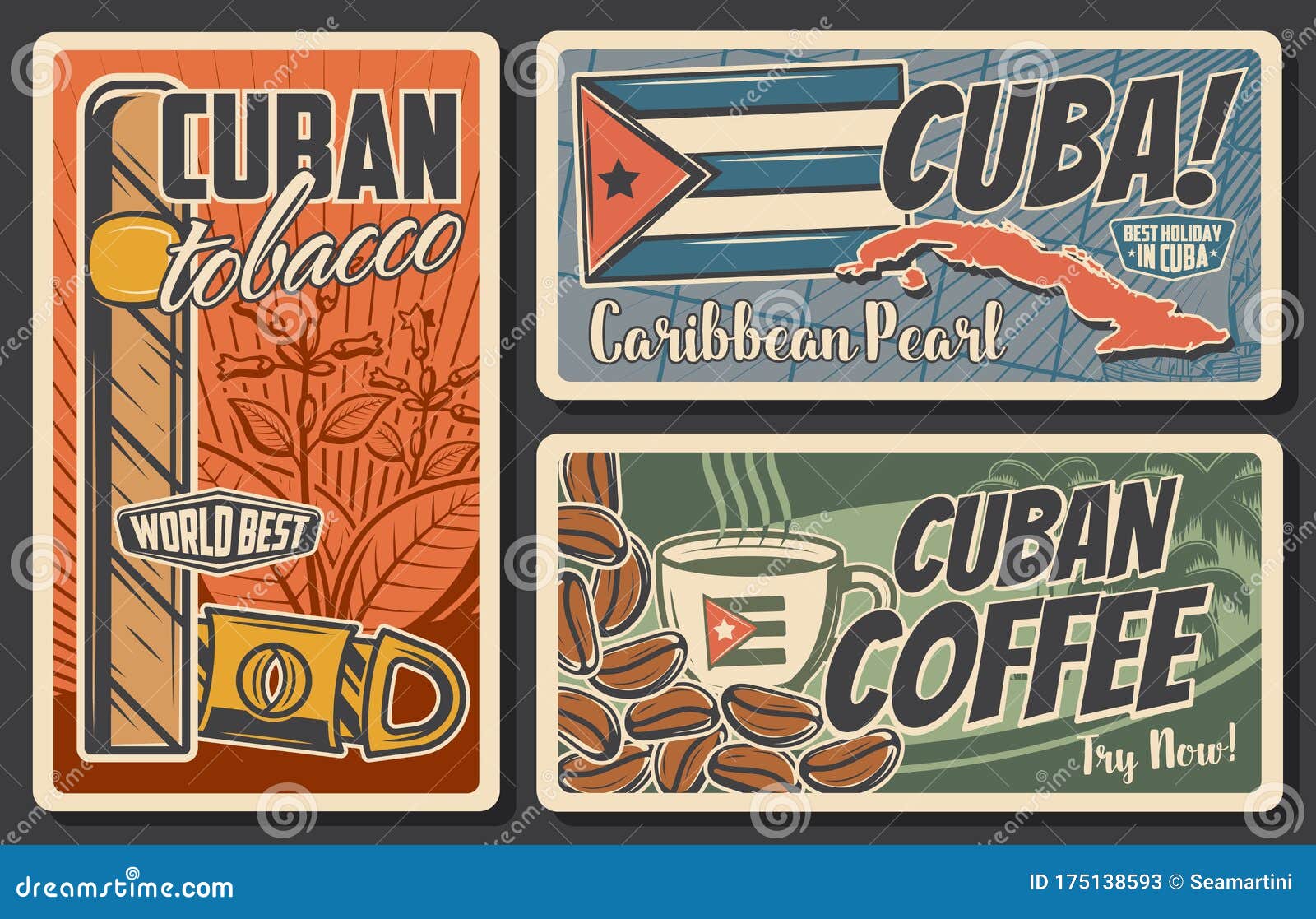 Vintage Nostalgic Travel Poster "CUBA" Holiday Vacation Retro re-print 