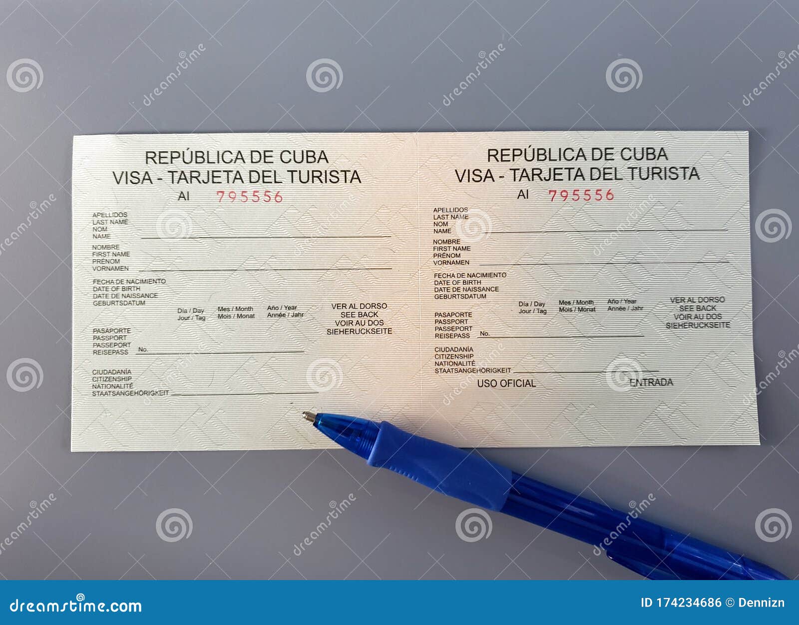 cuban tourist card application form