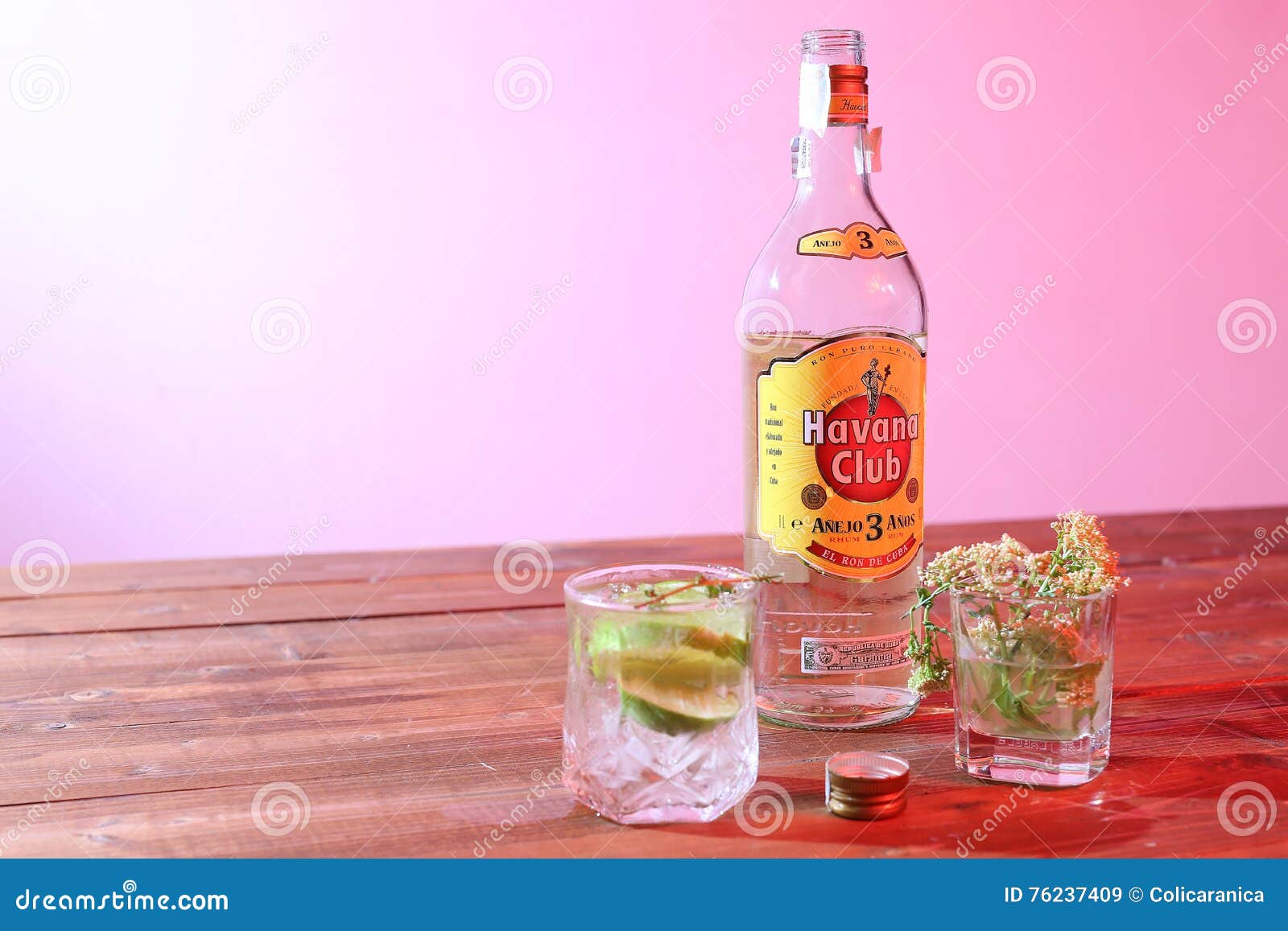 Cuban rum editorial stock image. Image of alcoholic, table 76237409