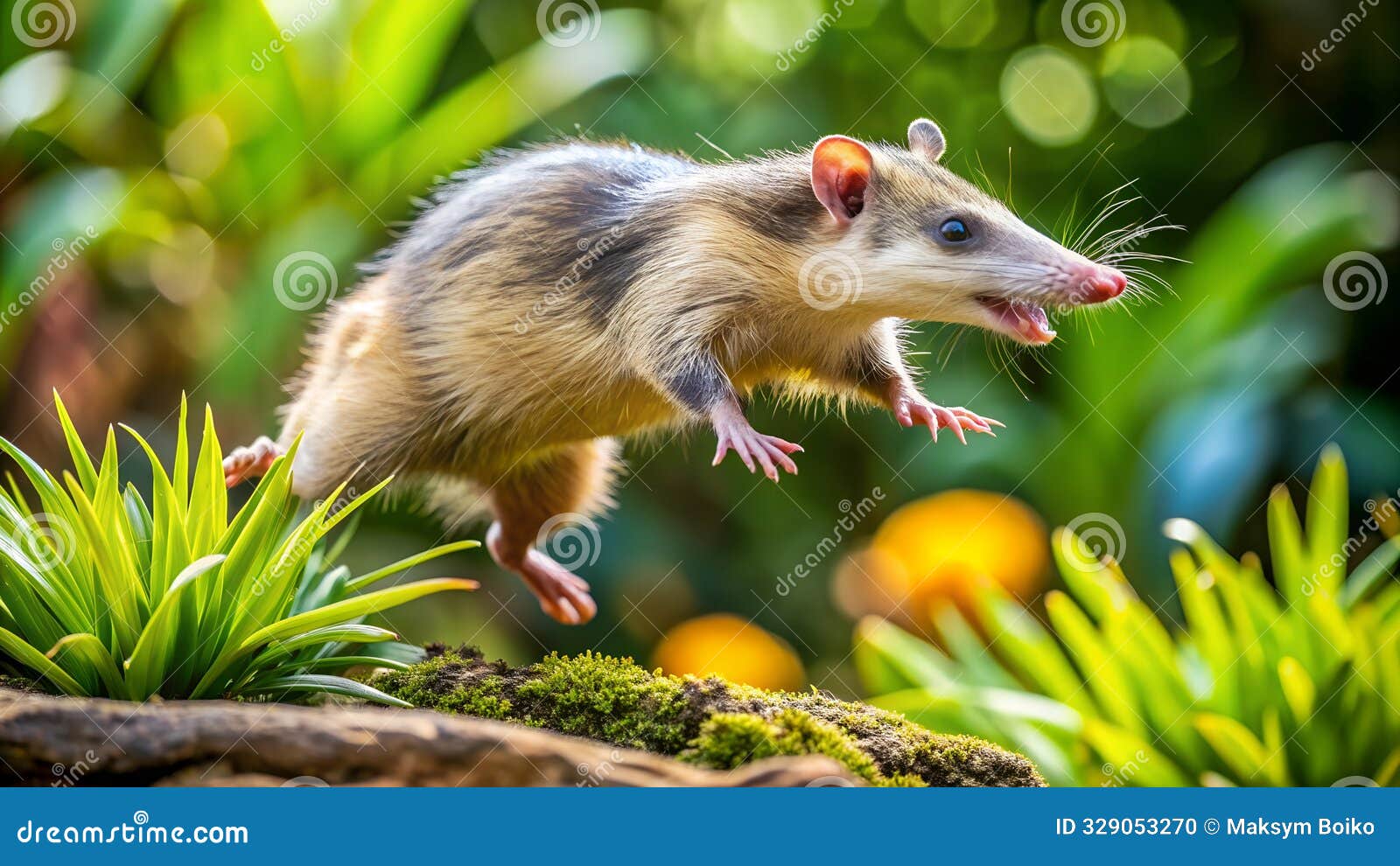 cuban solenodon rodent jumps garden