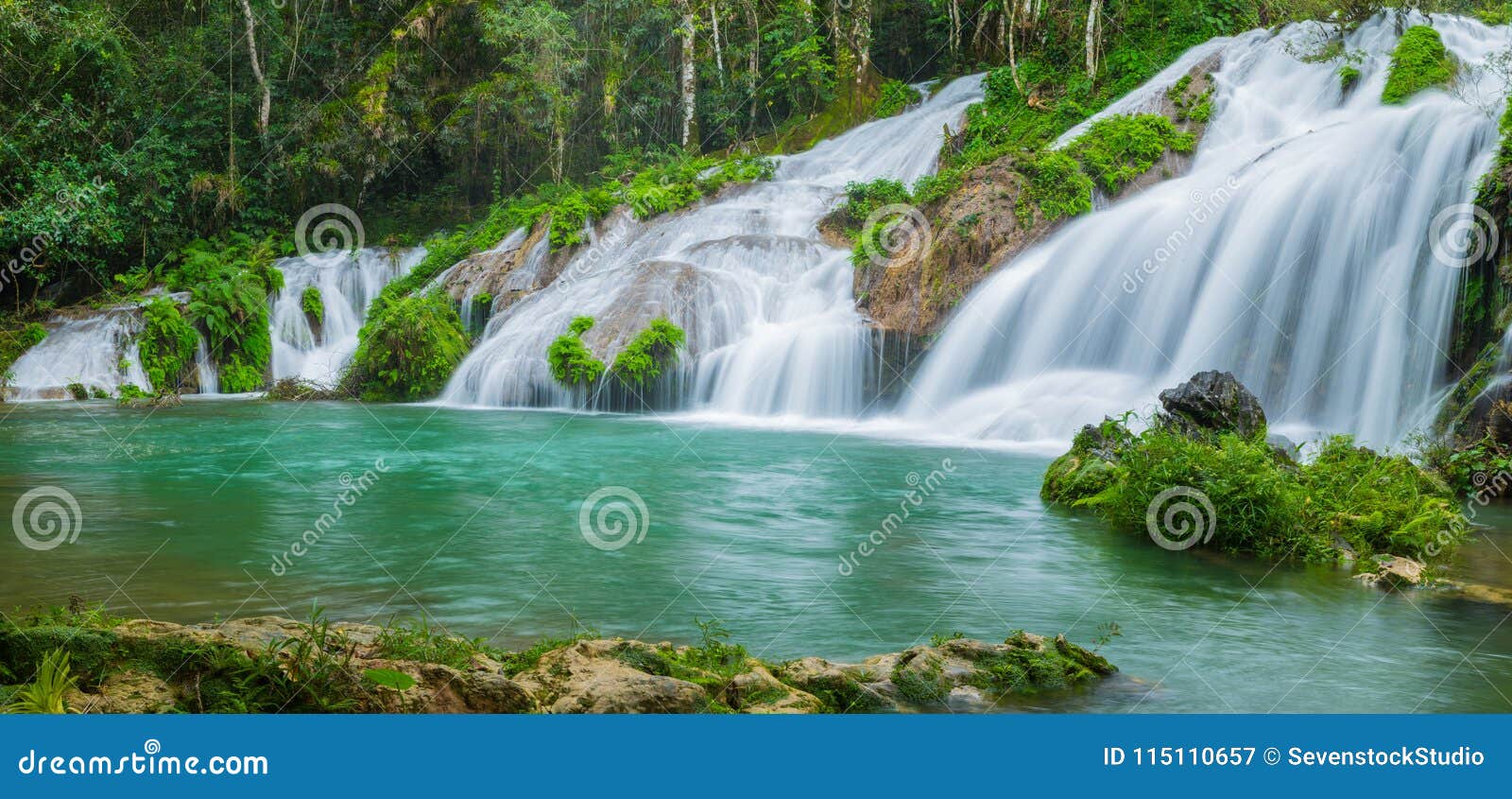 cuban waterfalls, waterfalls panorama, el nicho