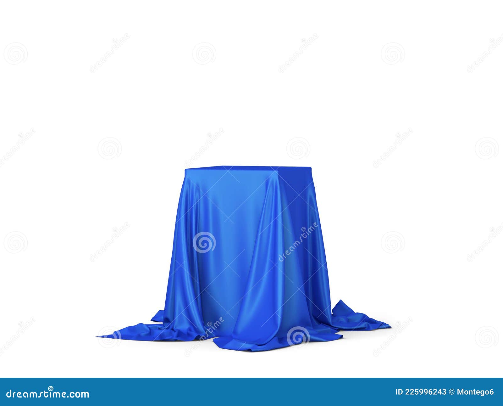 Cube Covered with Piece of Cloth Stock Illustration - Illustration of ...