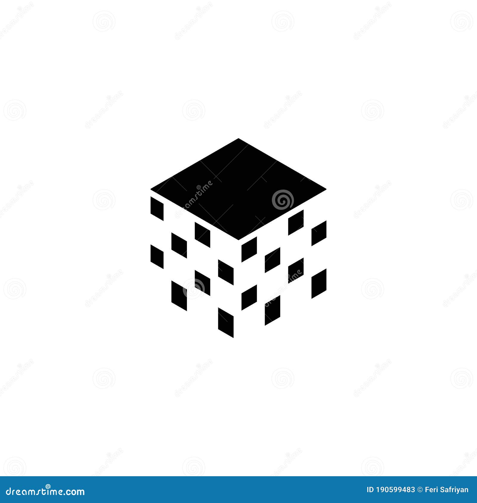 Cube Vector Template Stock Illustration Illustration Of Commercial 190599483
