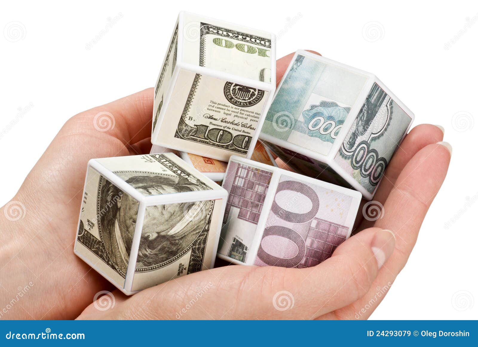 Cubes of the money stock image. Image of cash, commercial 24293079