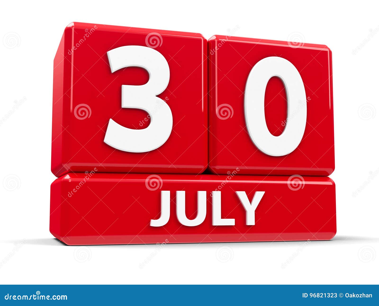Cubes 30th July stock illustration. Illustration of remember 96821323