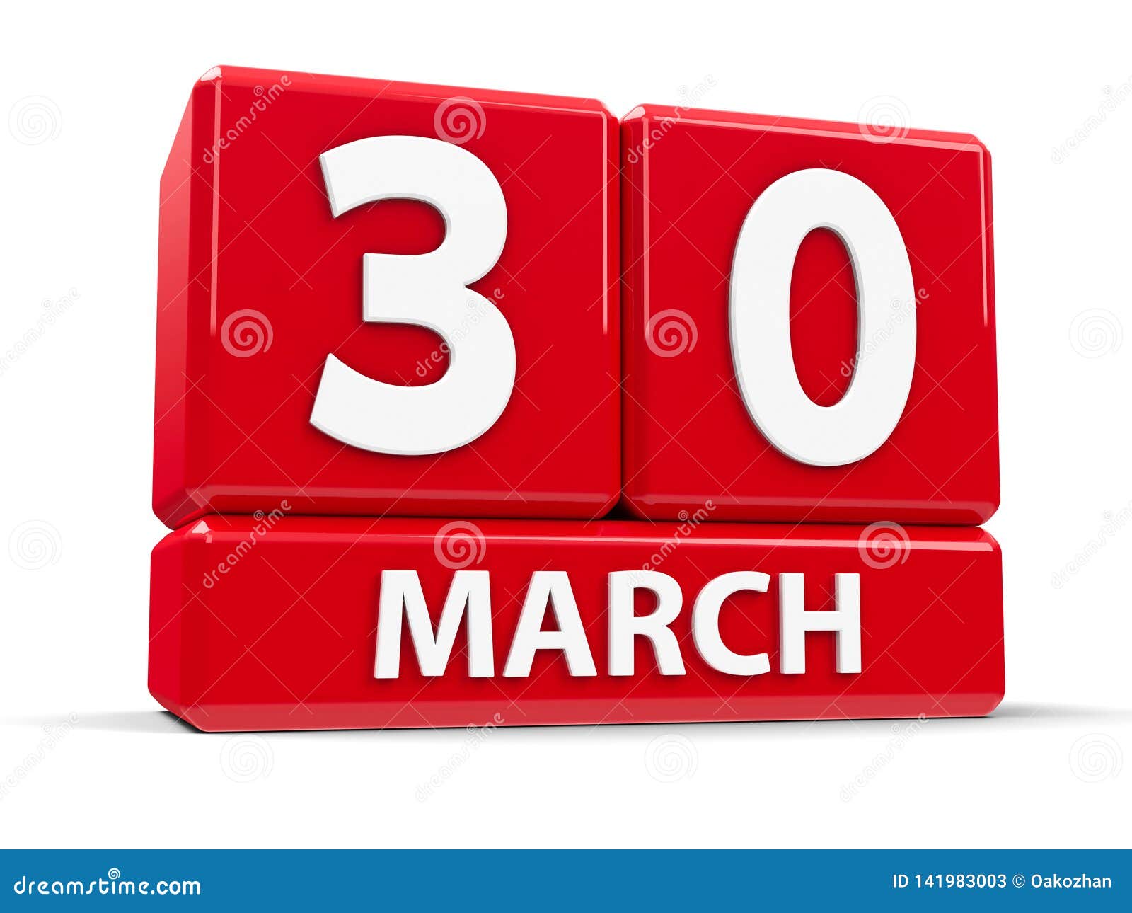 Cubes 30th March stock illustration. Illustration of march 141983003