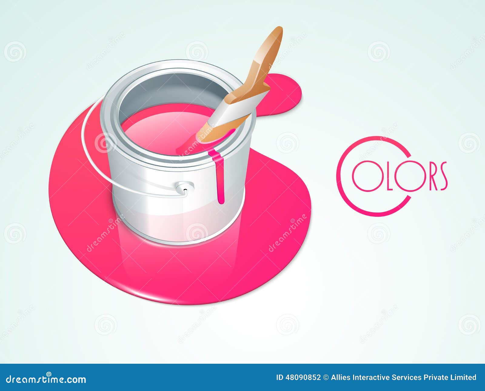 Cubo Rosado De La Pintura Con El Cepillo Stock de ilustración - Ilustración de lata, arte: 48090852 Cubo Rosado De La Pintura Con El Cepillo Stock de ilustración - Ilustración de lata, arte: 48090852