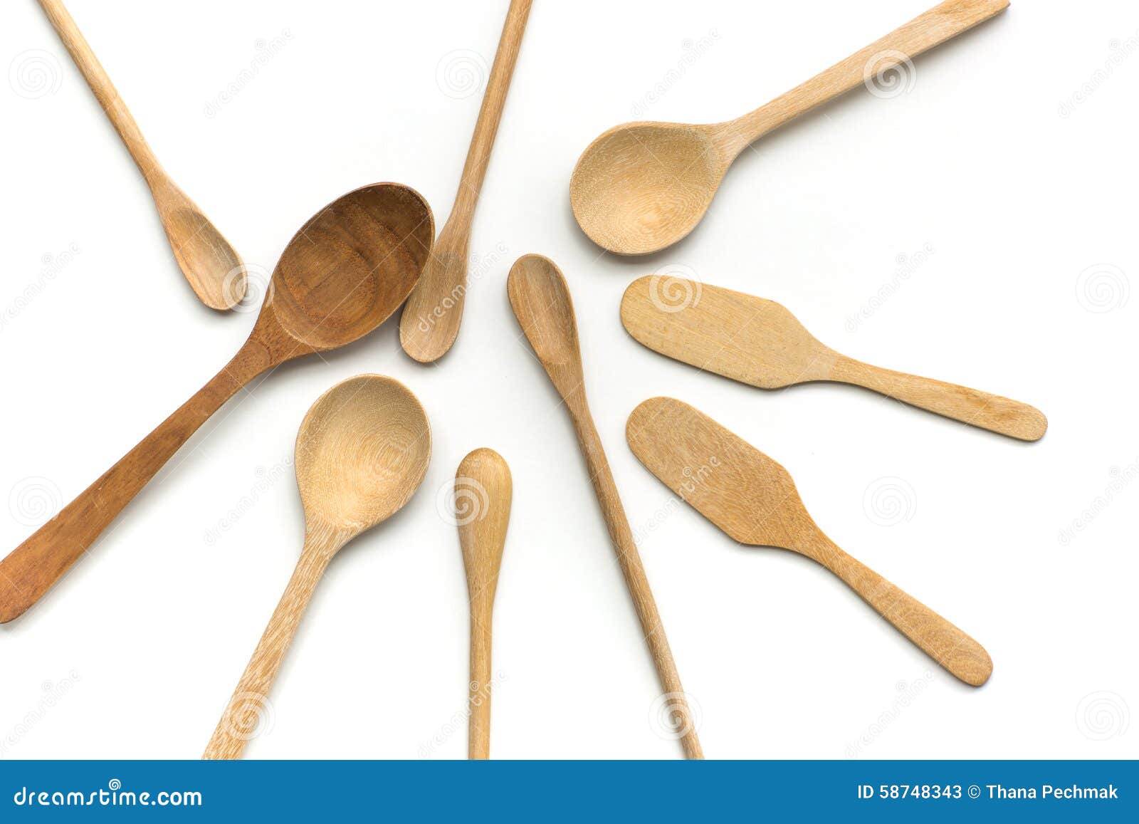 Set 3 Cucchiai In Legno Naturali - Eco-Friendly - Per Cucina, Zuppa, Caff&egrave; E Miele - 14cm