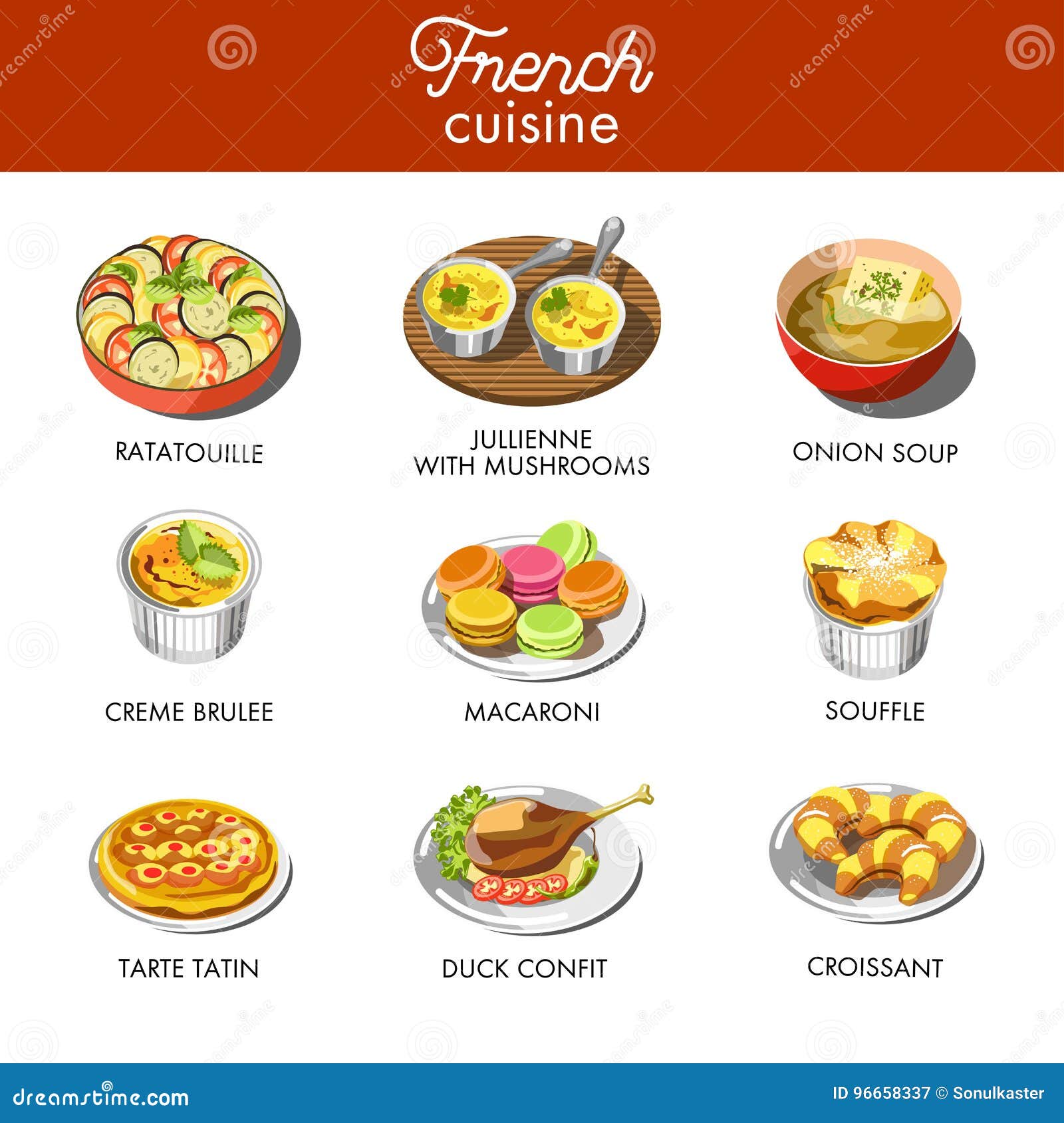 Cucina Francese Deliziosa Con La Maggior Parte Dei Piatti Squisiti cucina-francese-deliziosa-con-la-maggior-parte-dei-piatti-squisiti