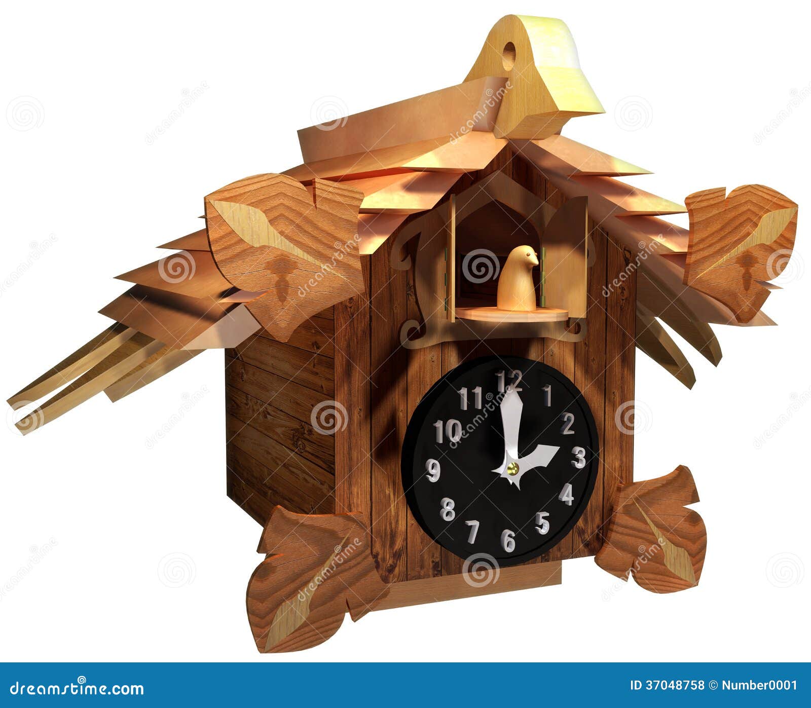 Cuckoo Clock Stock Photo 37048758