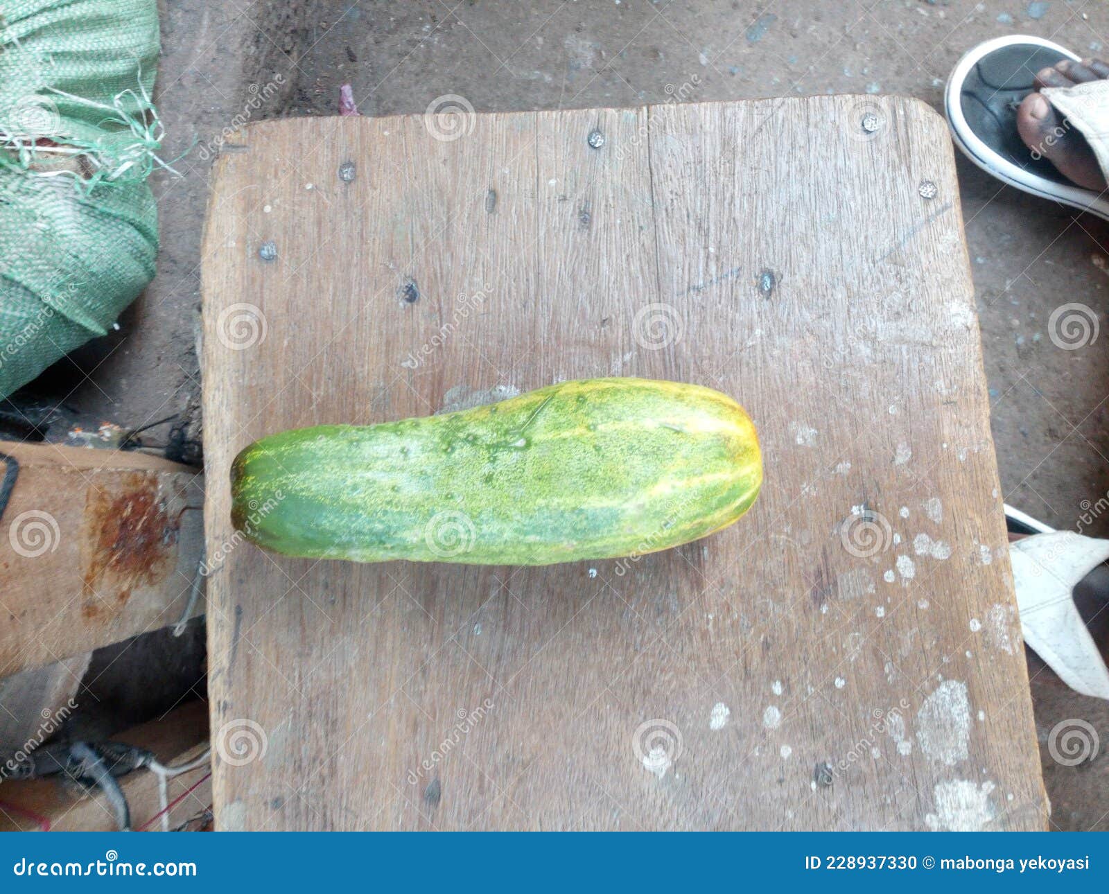 Cucumber ðŸ¥’ is on a Stool Stock Photo Image of yellow, produce 228937330