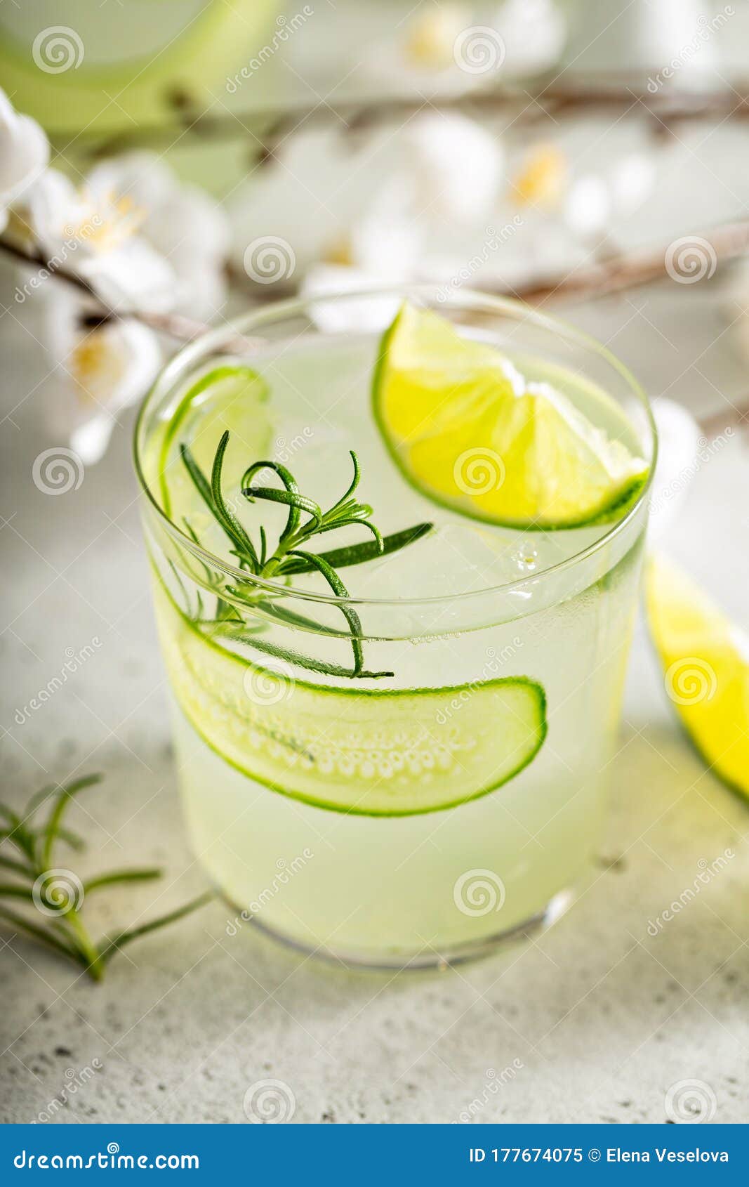 Cucumber gin gimlet stock image. Image of cool, cold 177674075