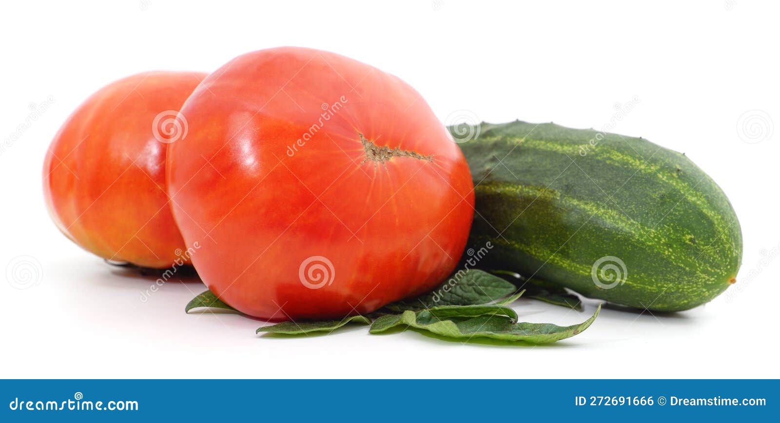 Cucumber and tomatoes stock photo. Image of vitamin - 272691666