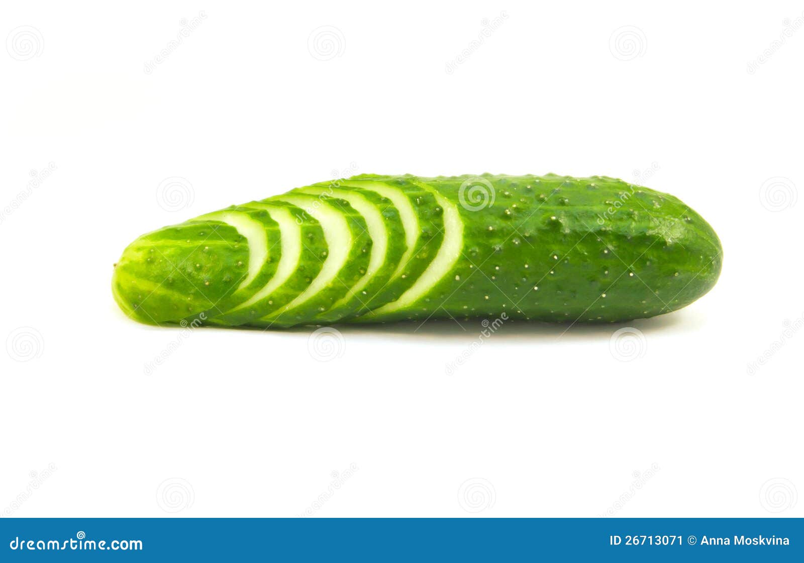 Cucumber on white stock image. Image of organic, closeup 26713071