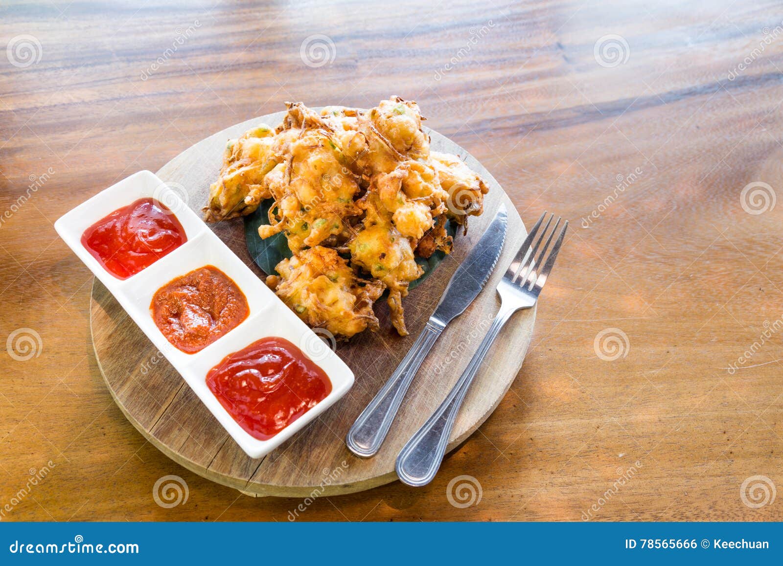 cucur bawang or onion fritters, popular malaysia food