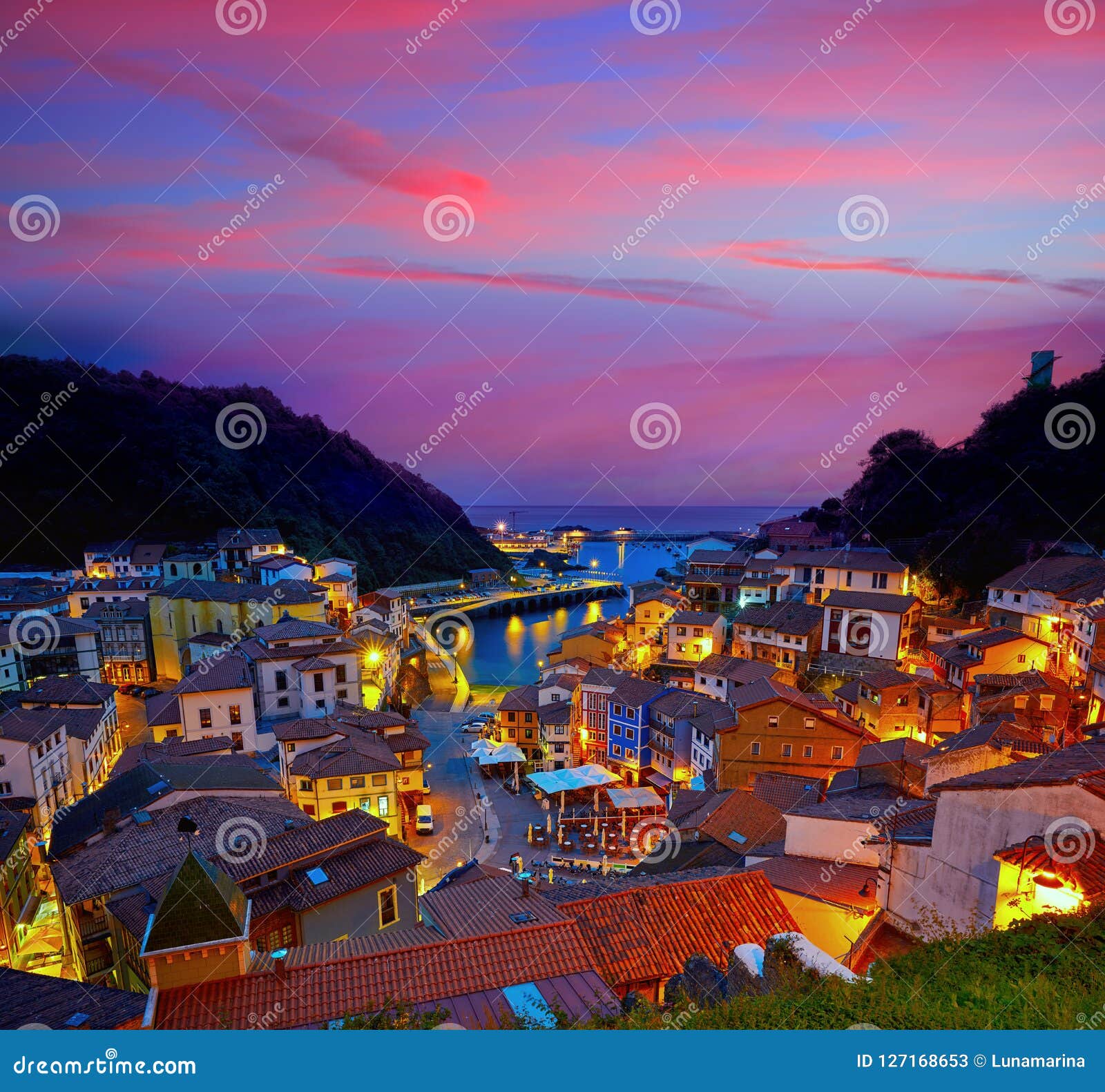 cudillero village in asturias spain